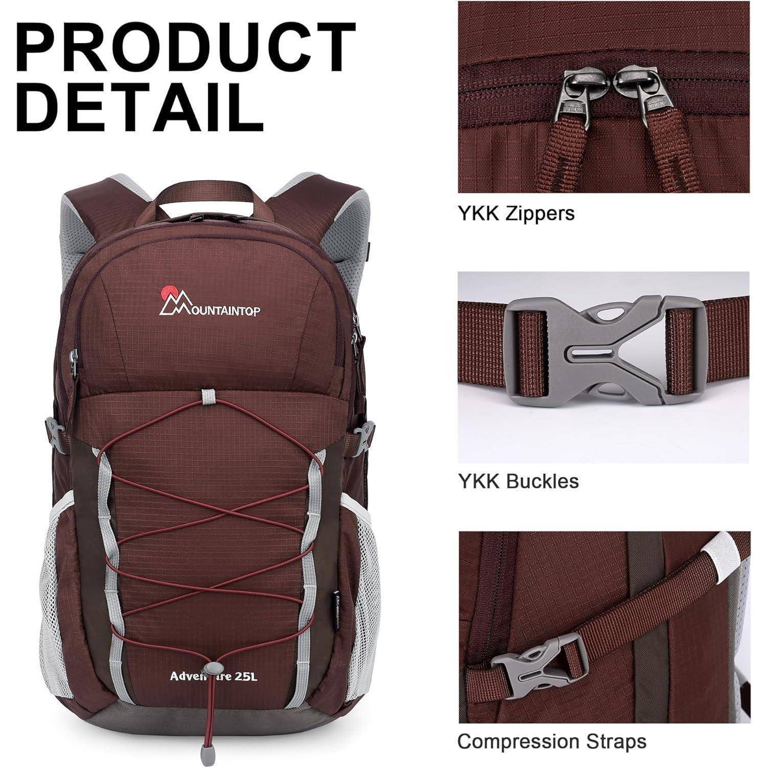 Wanderrucksack Trekkingrucksack Herren Damen 25L 40L 25l-rot