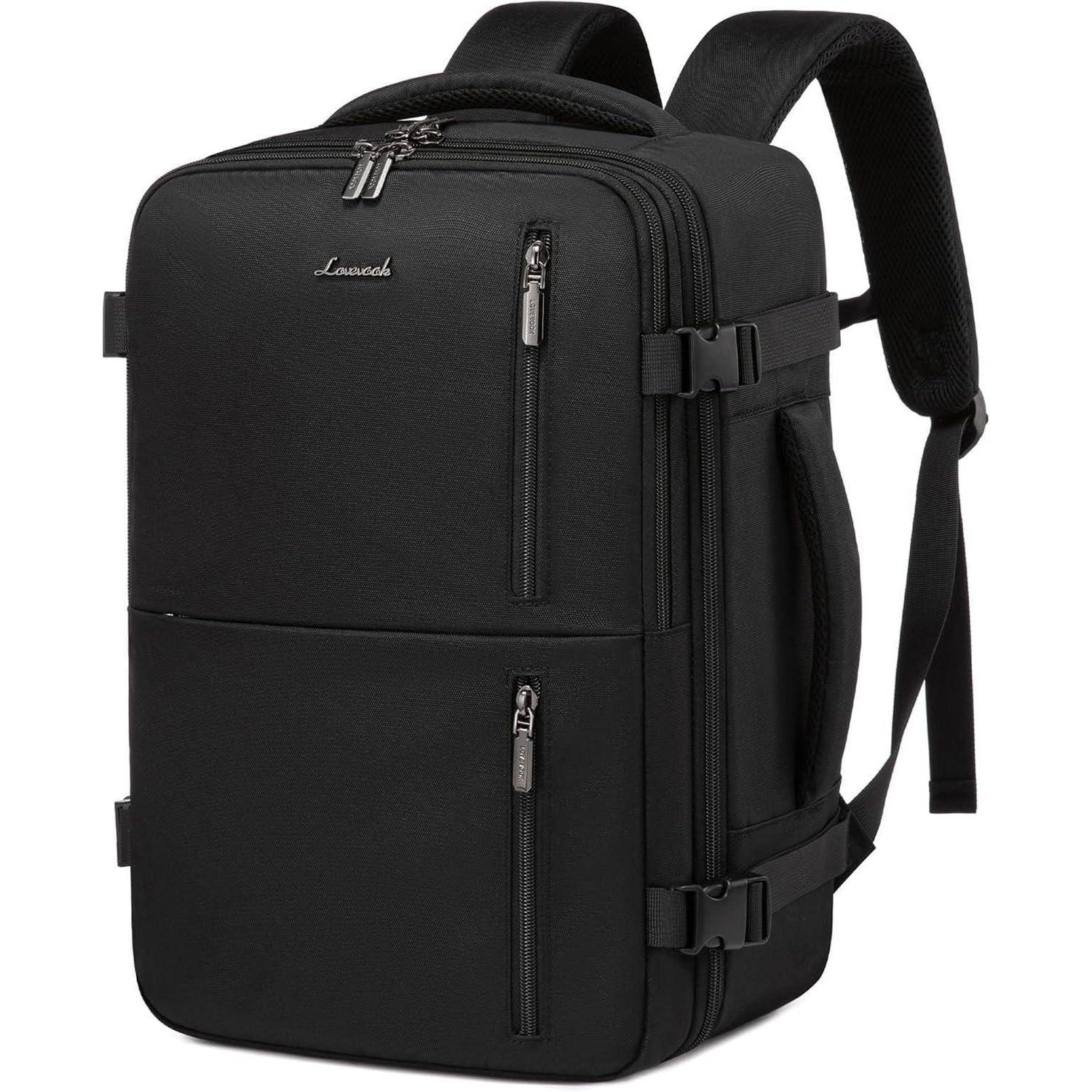 Rucksack Handgepäck Cabin 40x20x25 40 x 20 x 25 cm (14 Zoll) Schwarz