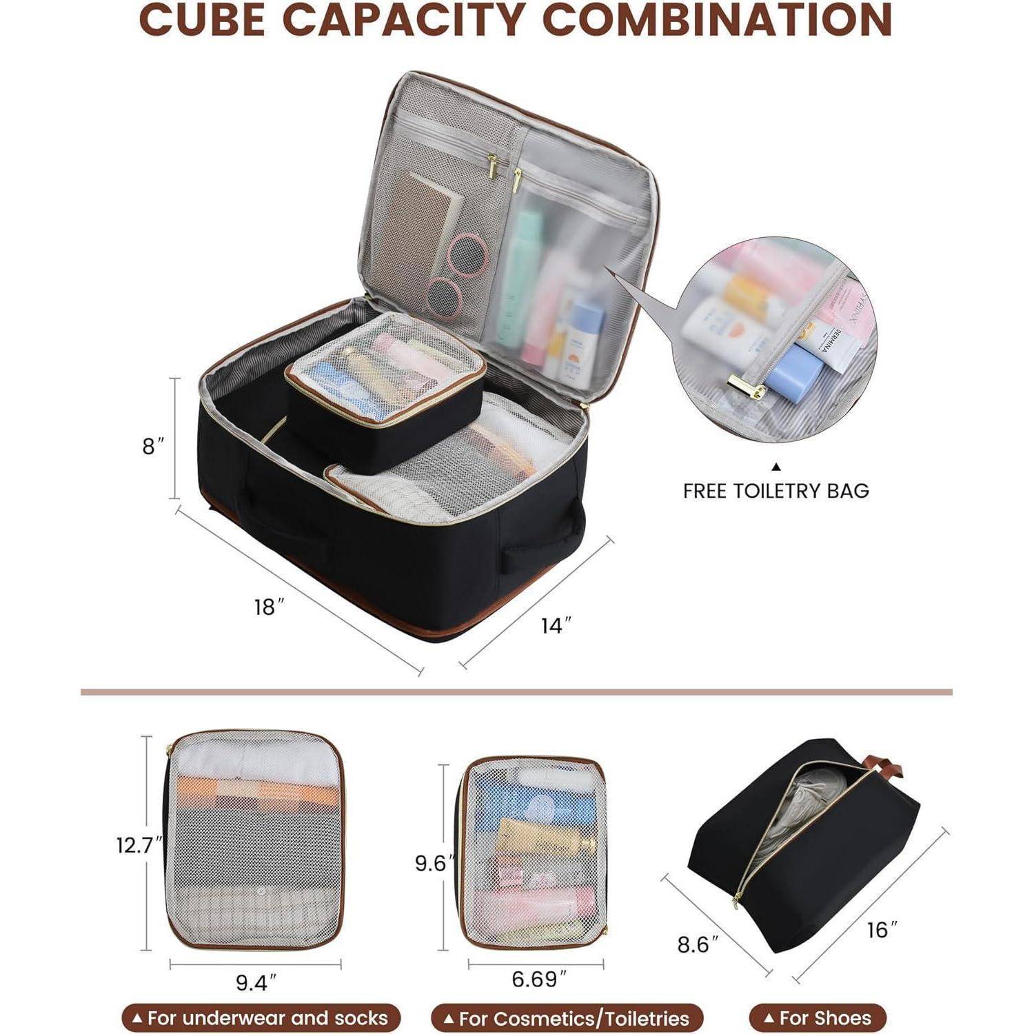 Rucksack Handgepäck Laptop 17 Zoll 17.3inch 40L Schwarz grau braun