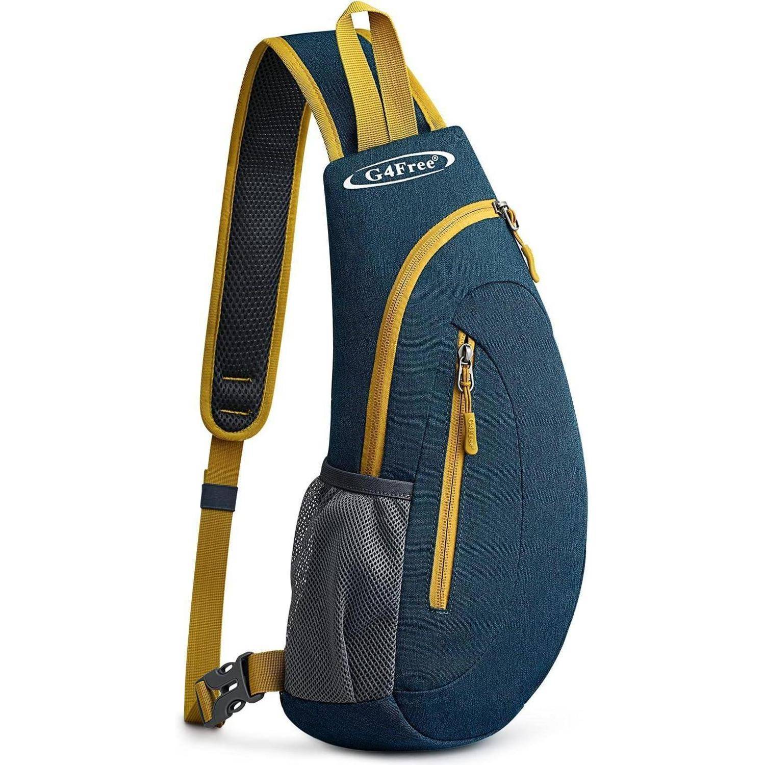 Brusttasche Sling Schulter Rucksack Dreieck Wandern S Dunkelblau