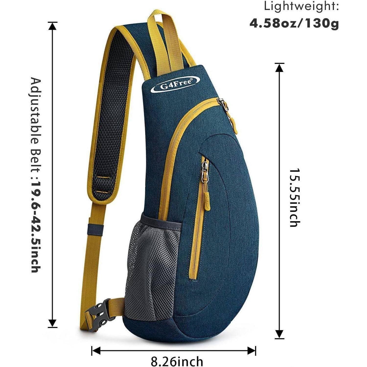 Brusttasche Sling Schulter Rucksack Dreieck Wandern S Dunkelblau