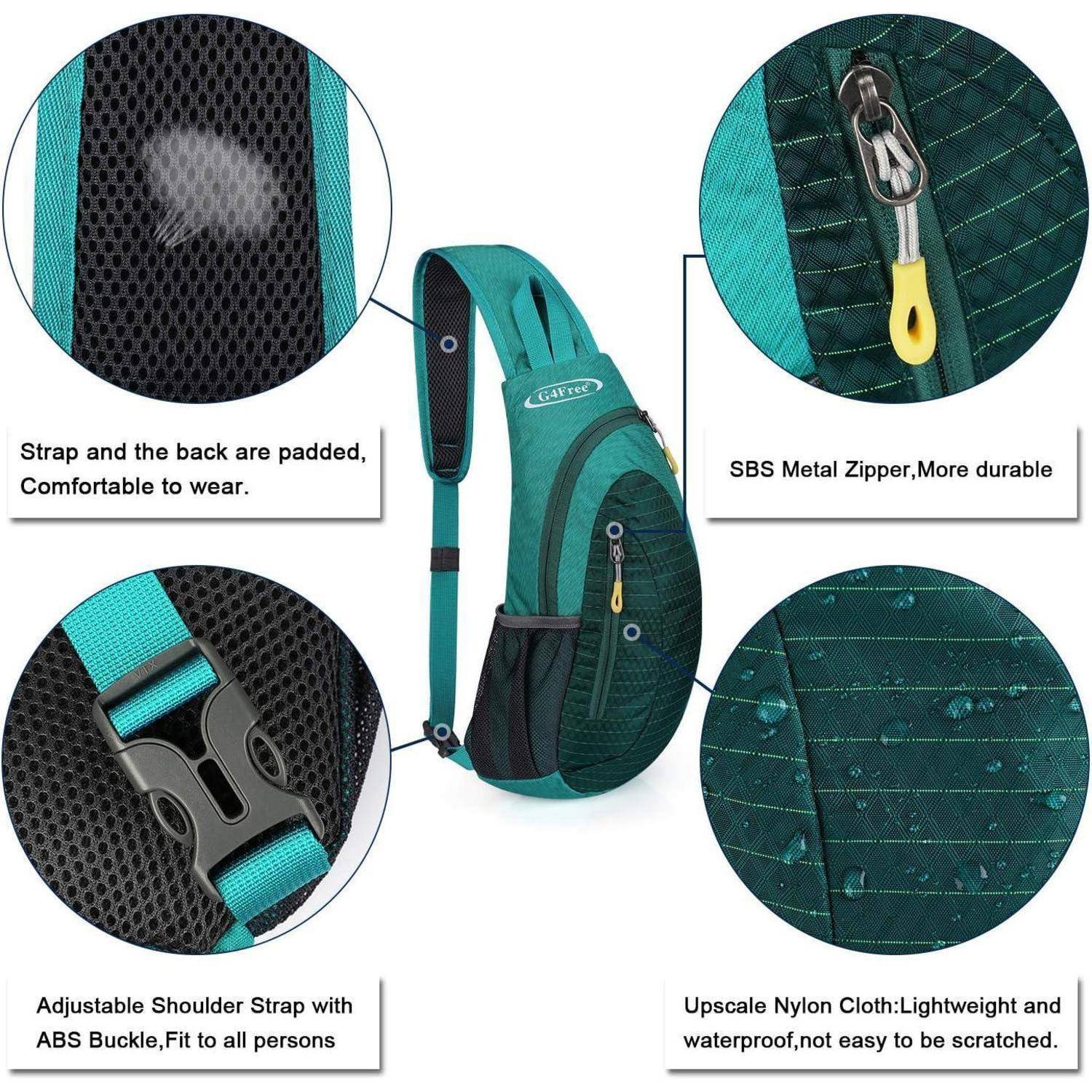 Rucksack Brusttasche Sling Schulter Wandern Radfahren S Blauer See