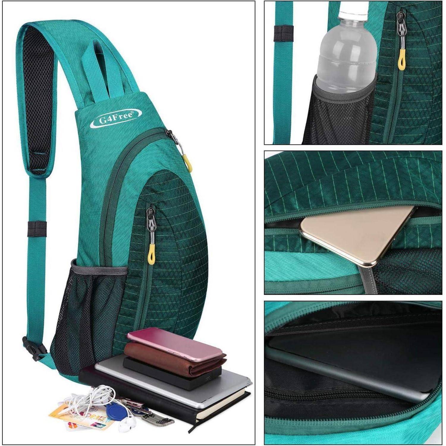 Rucksack Brusttasche Sling Schulter Wandern Radfahren S Blauer See