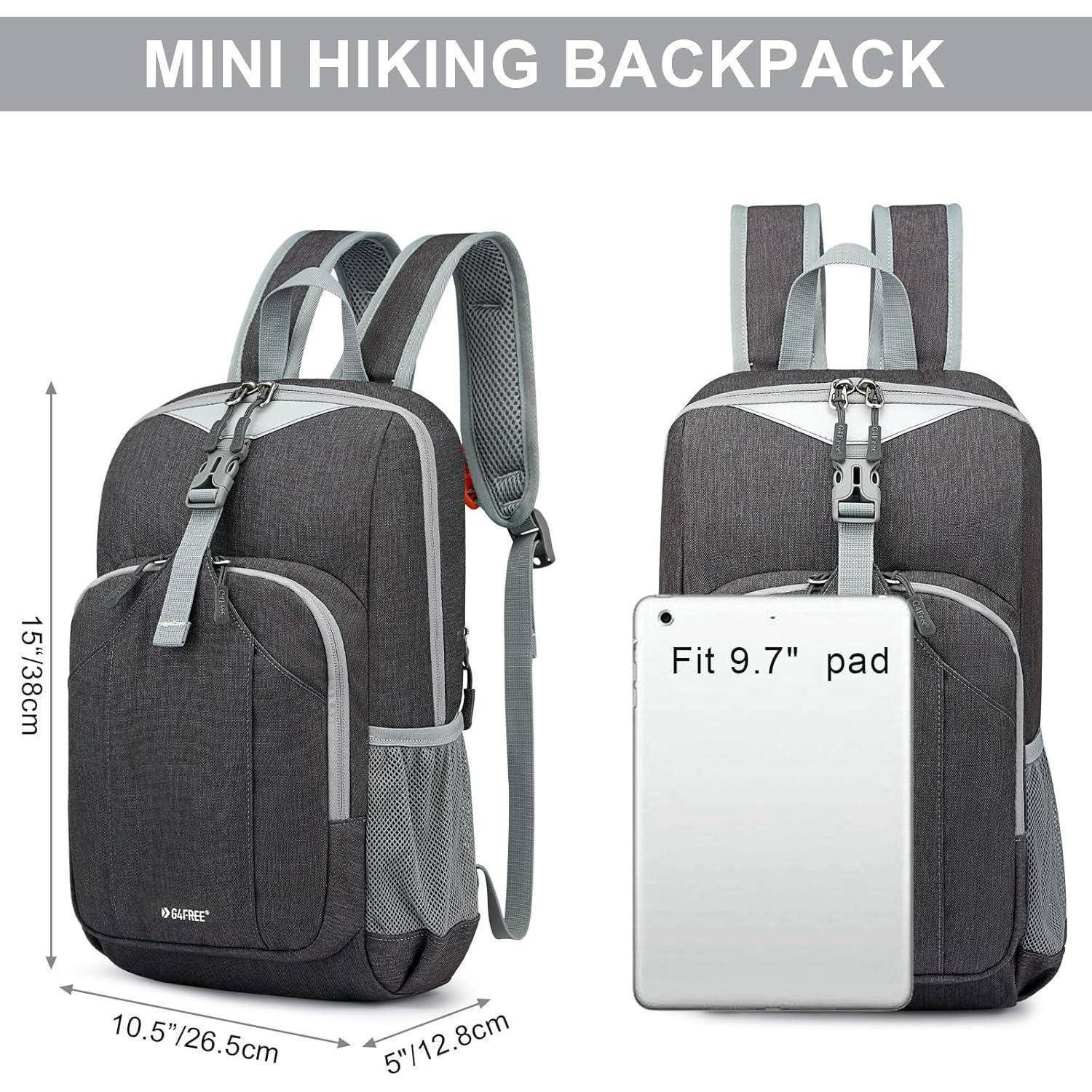 Rucksack Daypack Wandern Radfahren Reisen Männer Frauen 10L Dunkelgrau