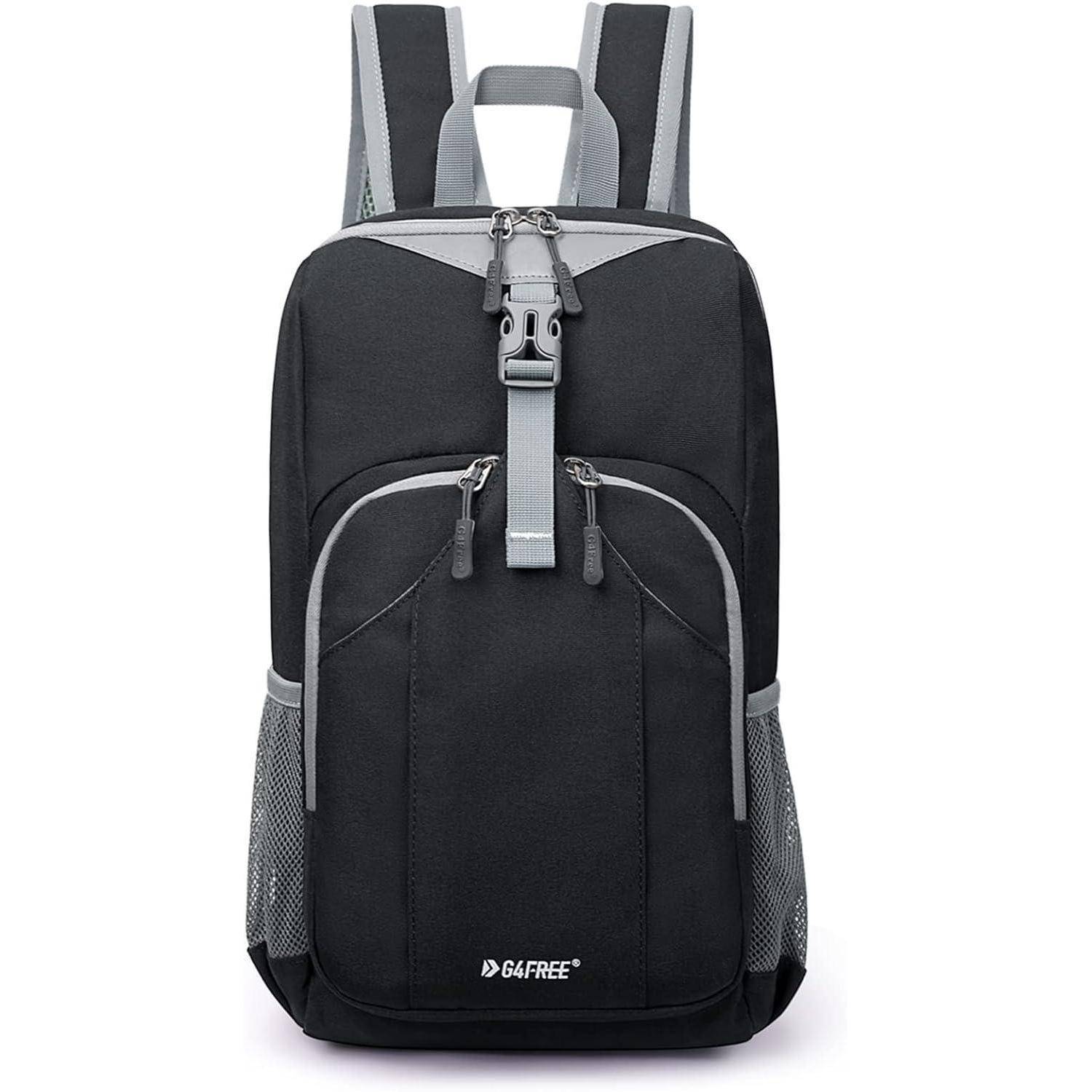 Rucksack Daypack Wandern Radfahren Herren Damen Mehrzweck 10L Schwarz