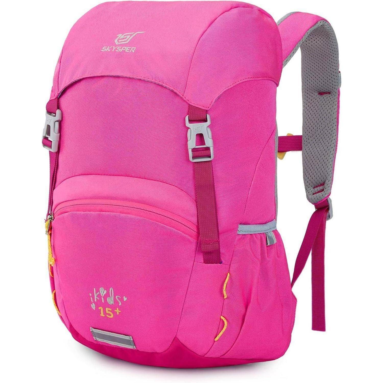 Kinderrucksack Wanderrucksack 15L Jungen Mädchen Rosa
