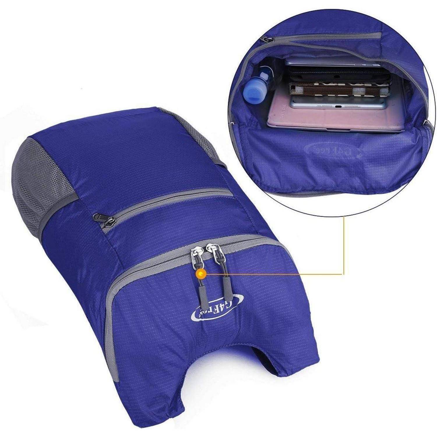 Rucksack ultraleichter 11l faltbar Reisen Wandern Damen Dunkelblau