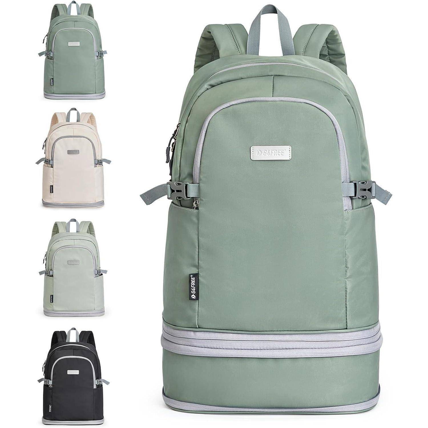 Sportrucksack wasserdicht Schuhfach Nassfach 35L 35L Olivgrün