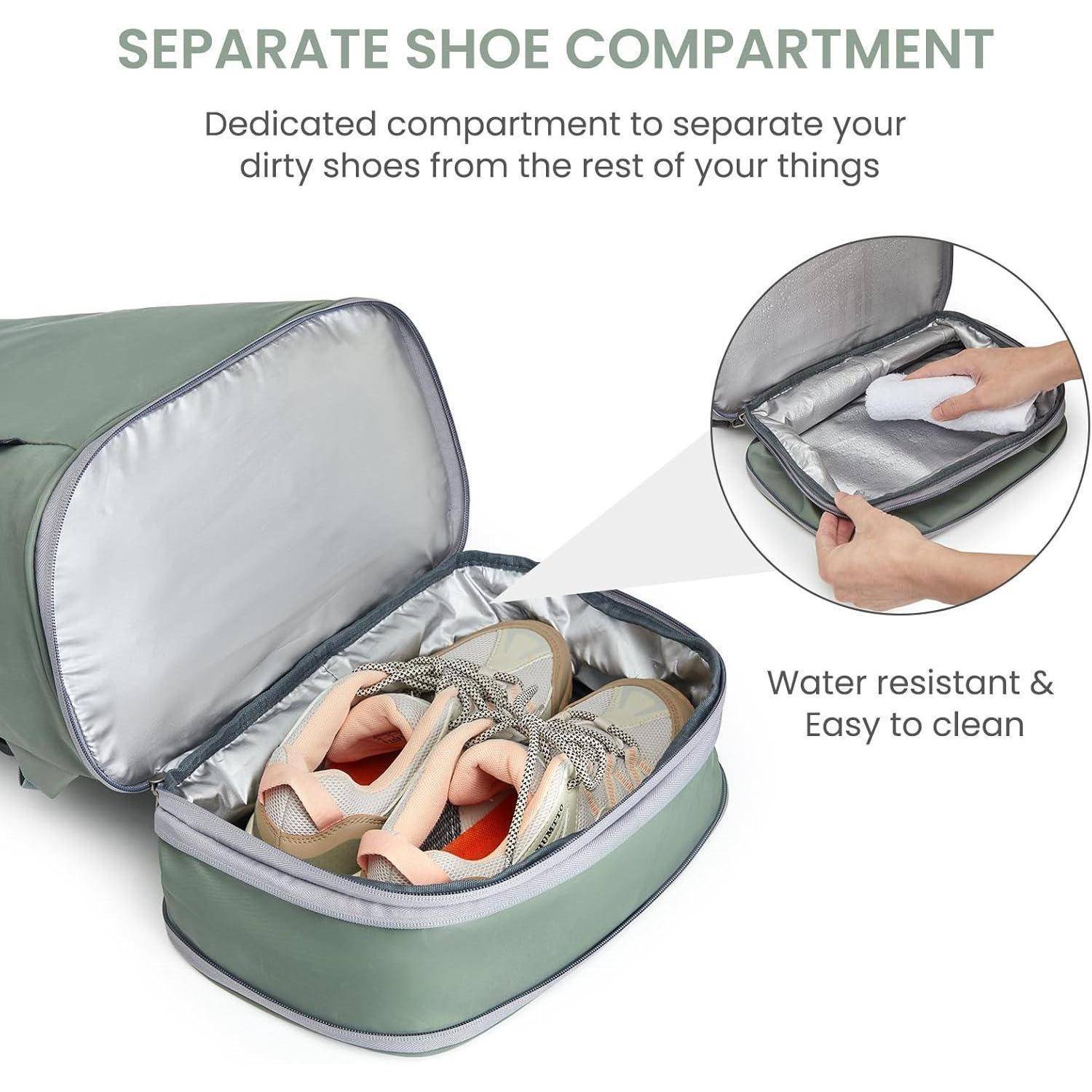 Sportrucksack wasserdicht Schuhfach Nassfach 35L 35L Olivgrün