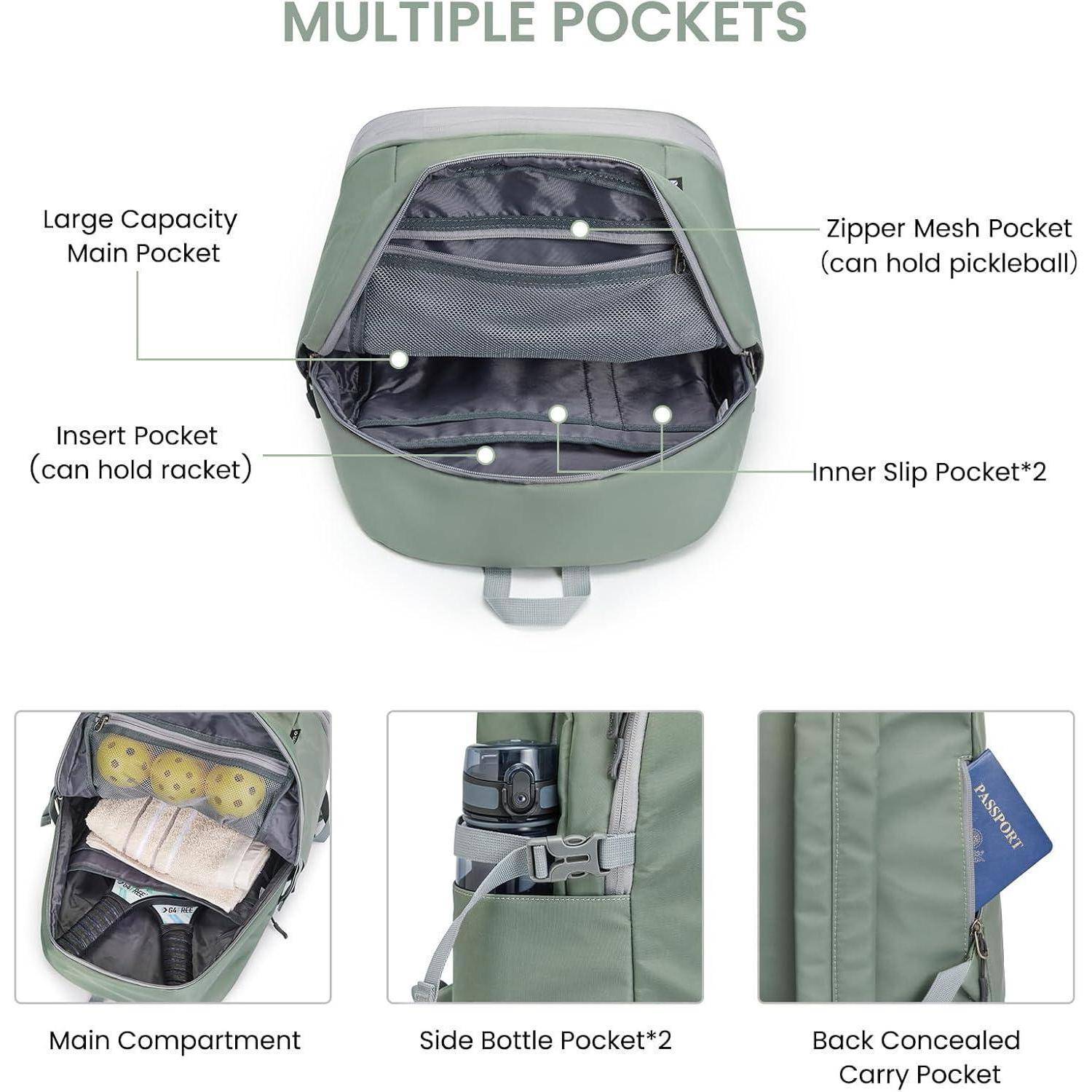 Sportrucksack wasserdicht Schuhfach Nassfach 35L 35L Olivgrün