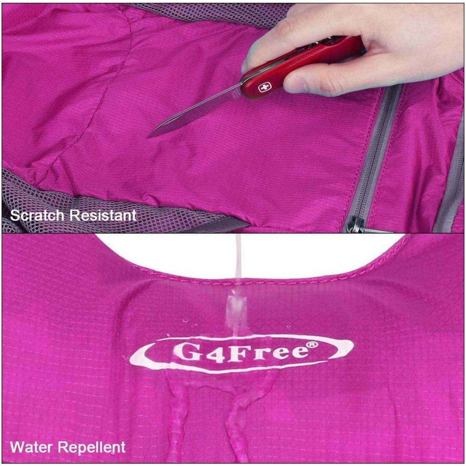 Das Bild zeigt eine Hand, die mit einem Messer auf einen rosa Stoff fährt, der mit 