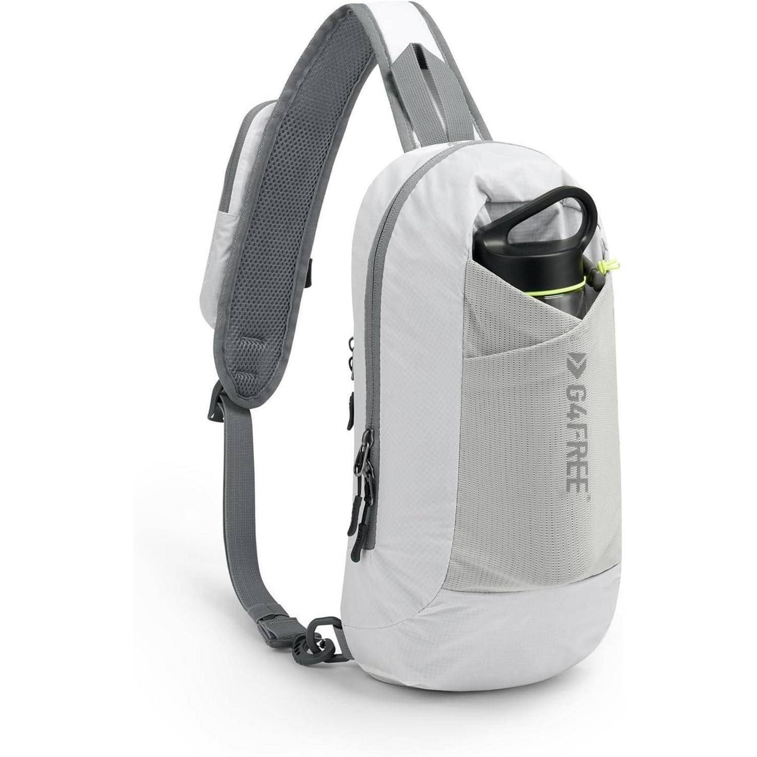 Schultertasche Crossbody Rucksack RFID Brusttasche Weiß