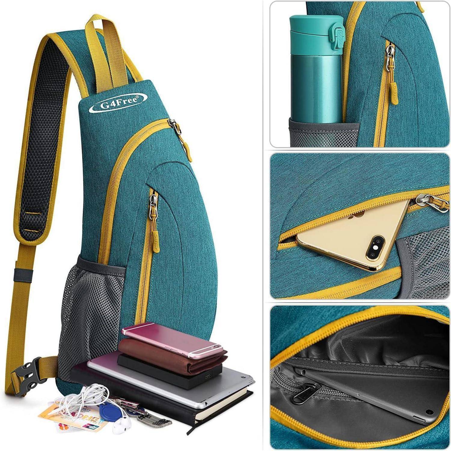 Brusttasche Sling Schulter Rucksack Wandern Radfahren Reisen S Navy