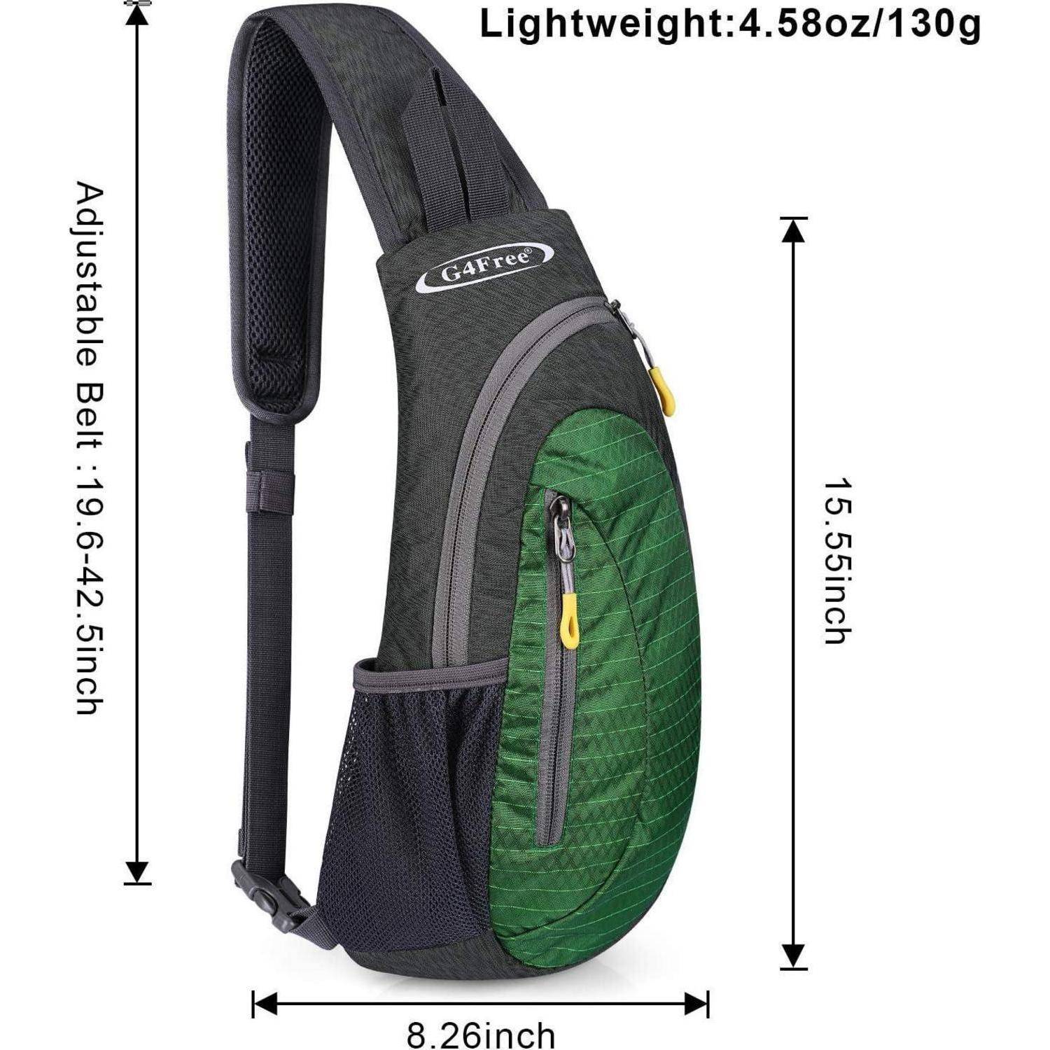 Brusttasche Sling Rucksack Dreieck Wandern Radfahren S Grün