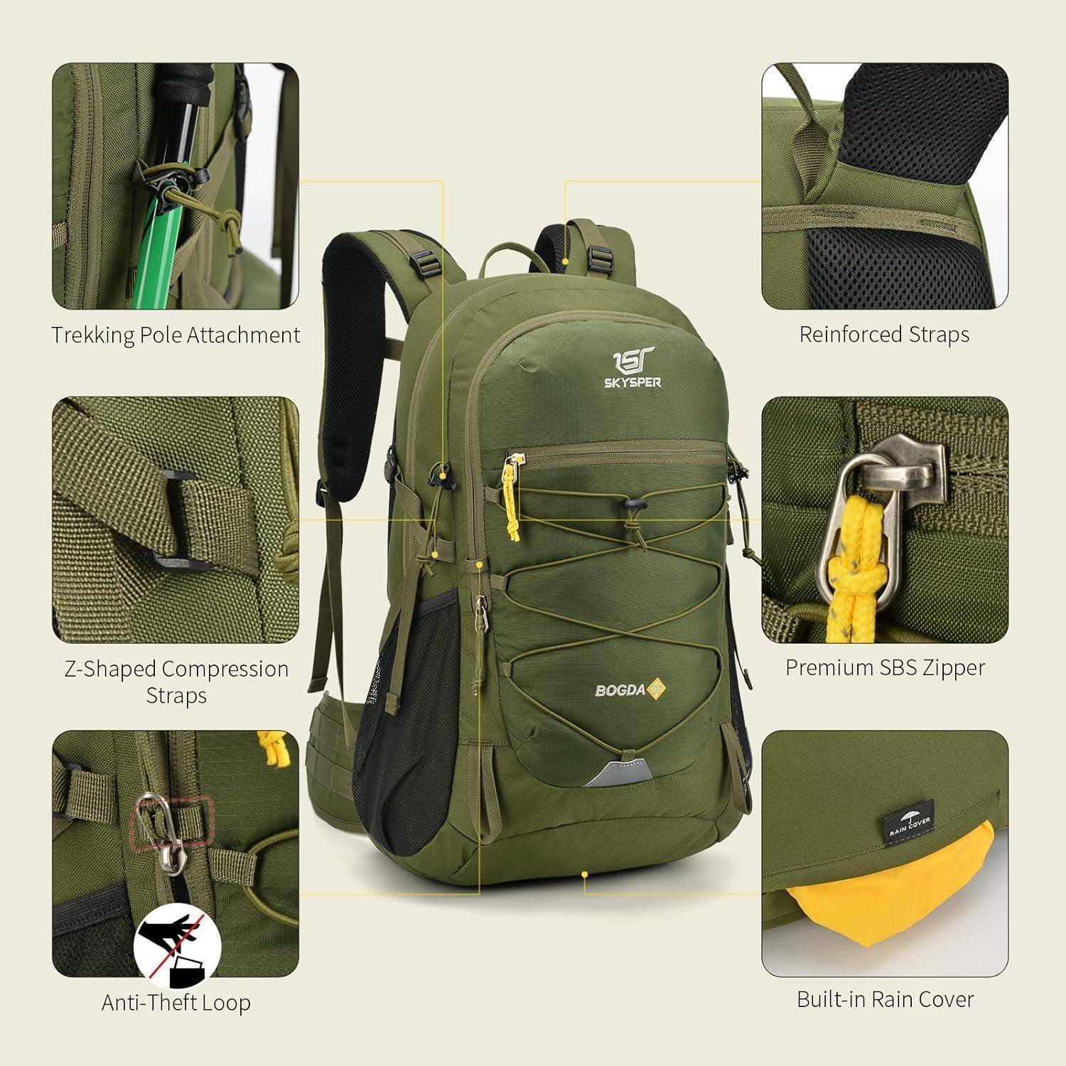 Wanderrucksack 35L 31cm*22cm*52cm Bogda35-militärgrün