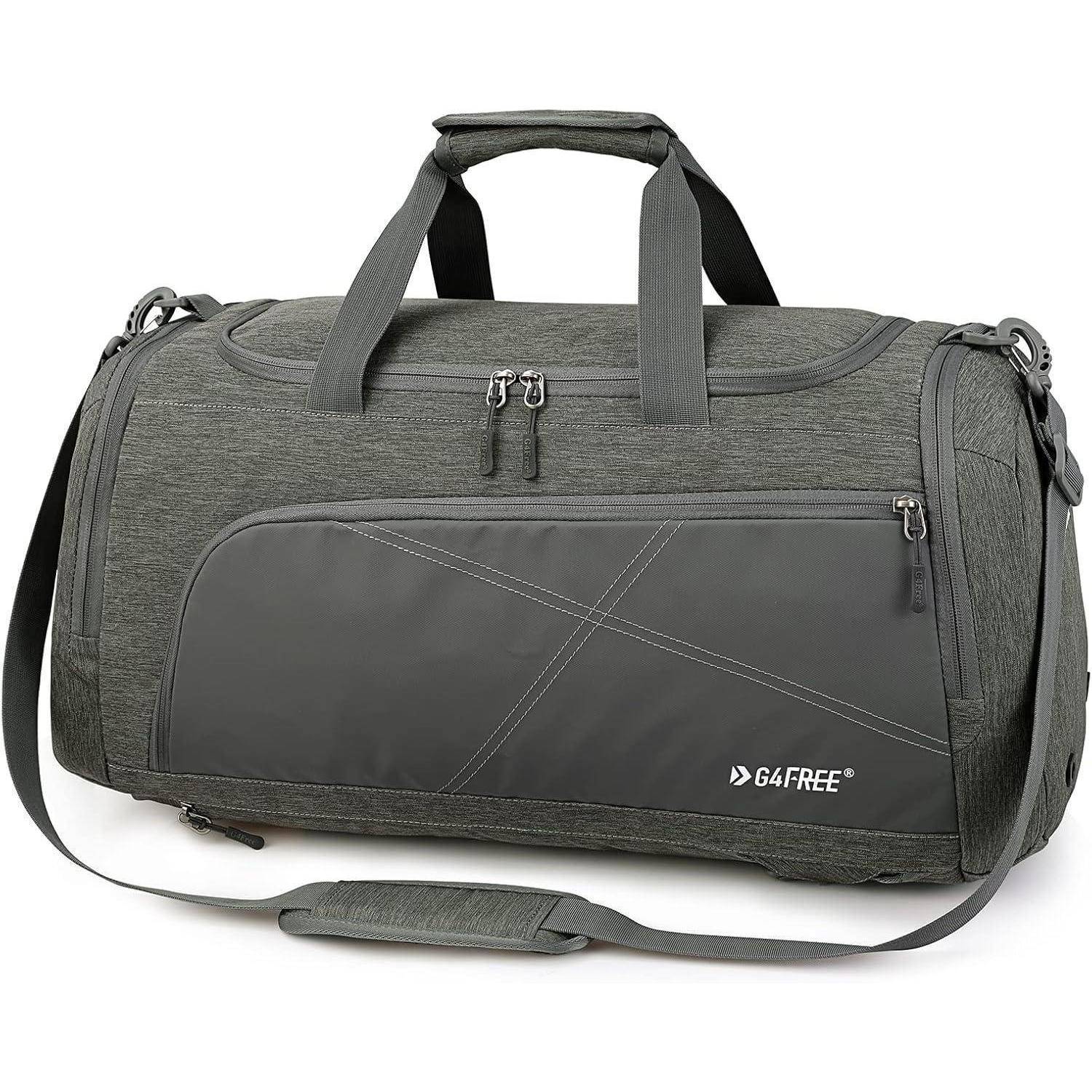 Reiserucksack 3Wege 45l Nassfach Schuhfach Wandern 60L Hellgrau