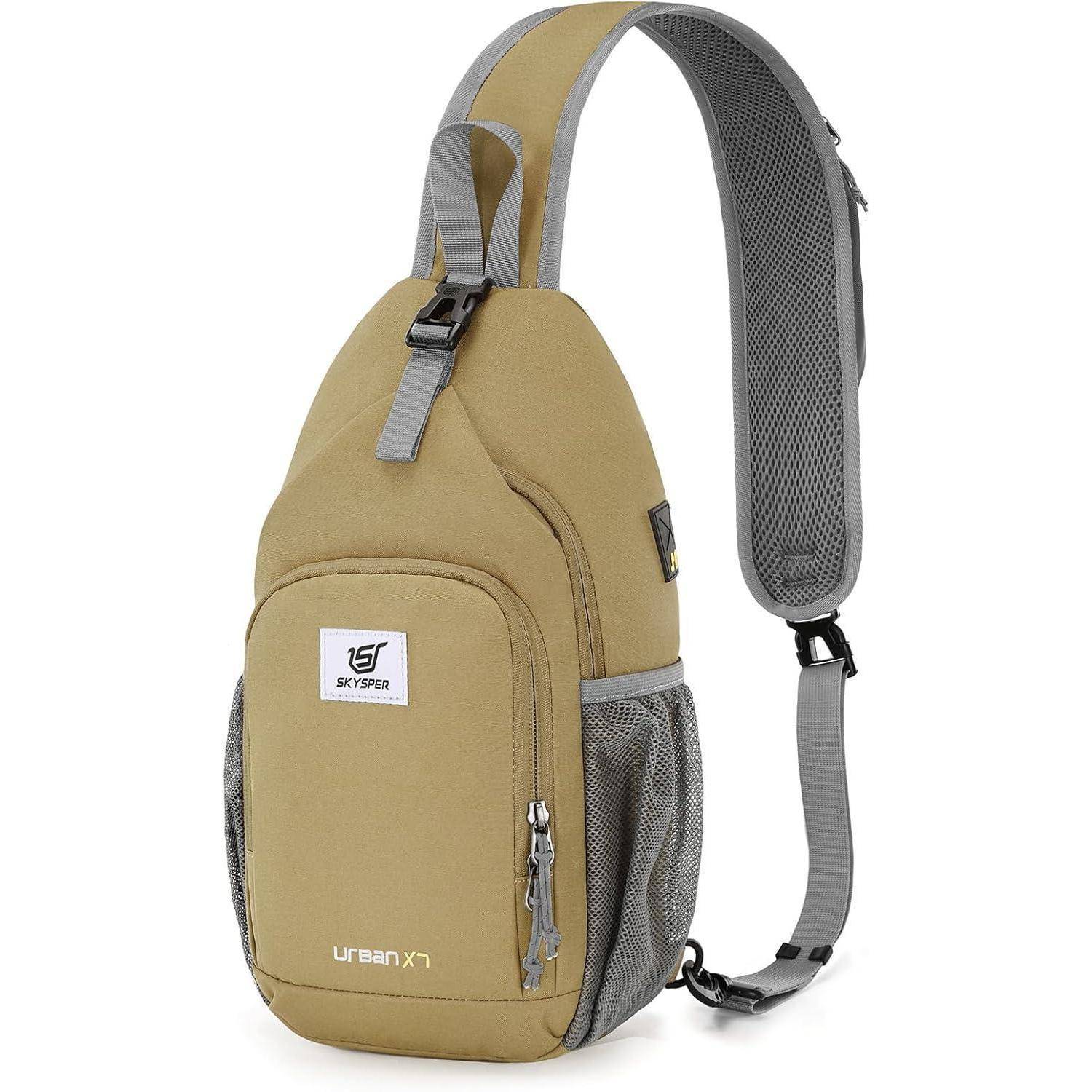 Brusttasche Sling Crossbody Umhängetasche Herren Outdoor Khaki