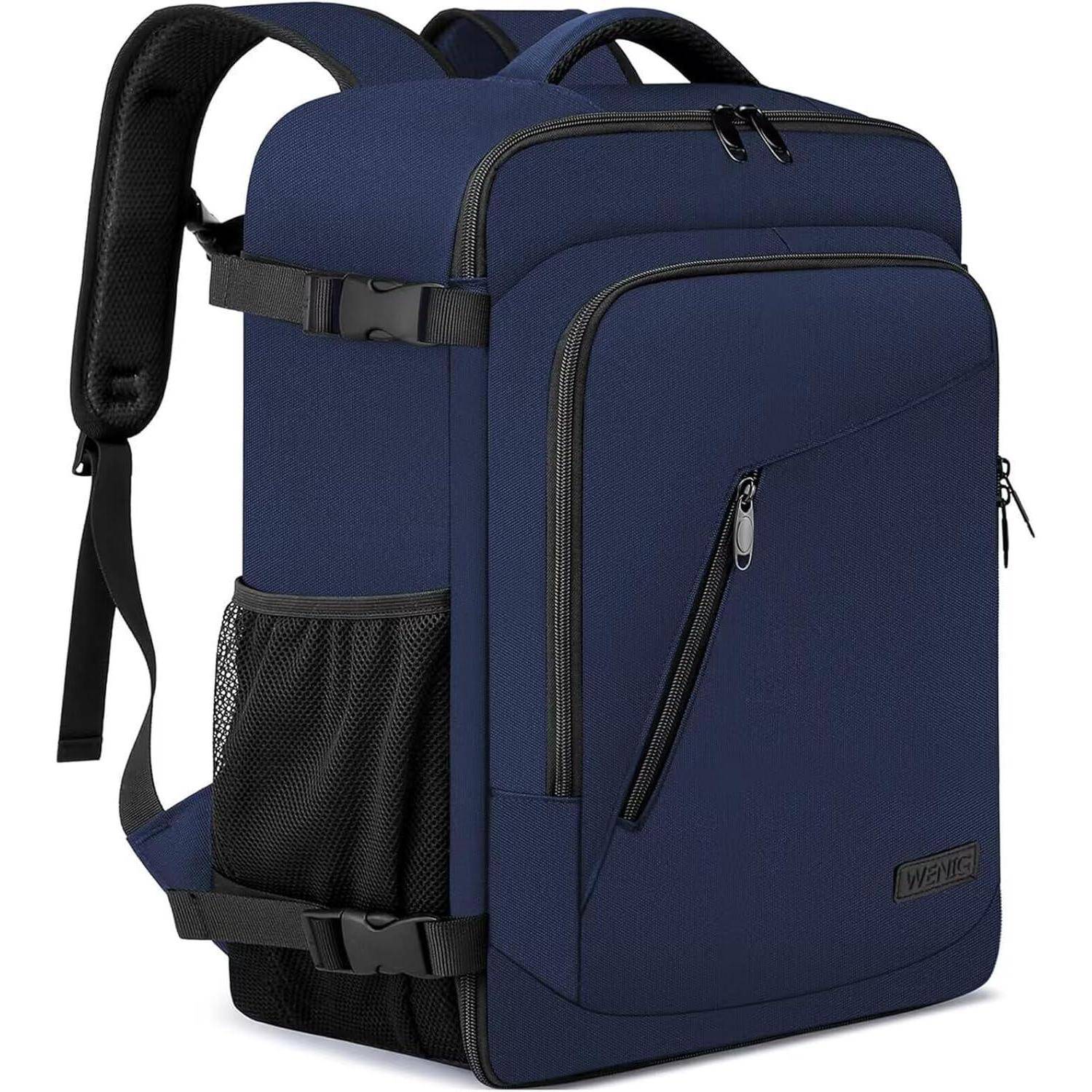 Handgepäck Rucksack 45x36x20 Laptop USB Blau-m 45 x 36 x 20cm-30L