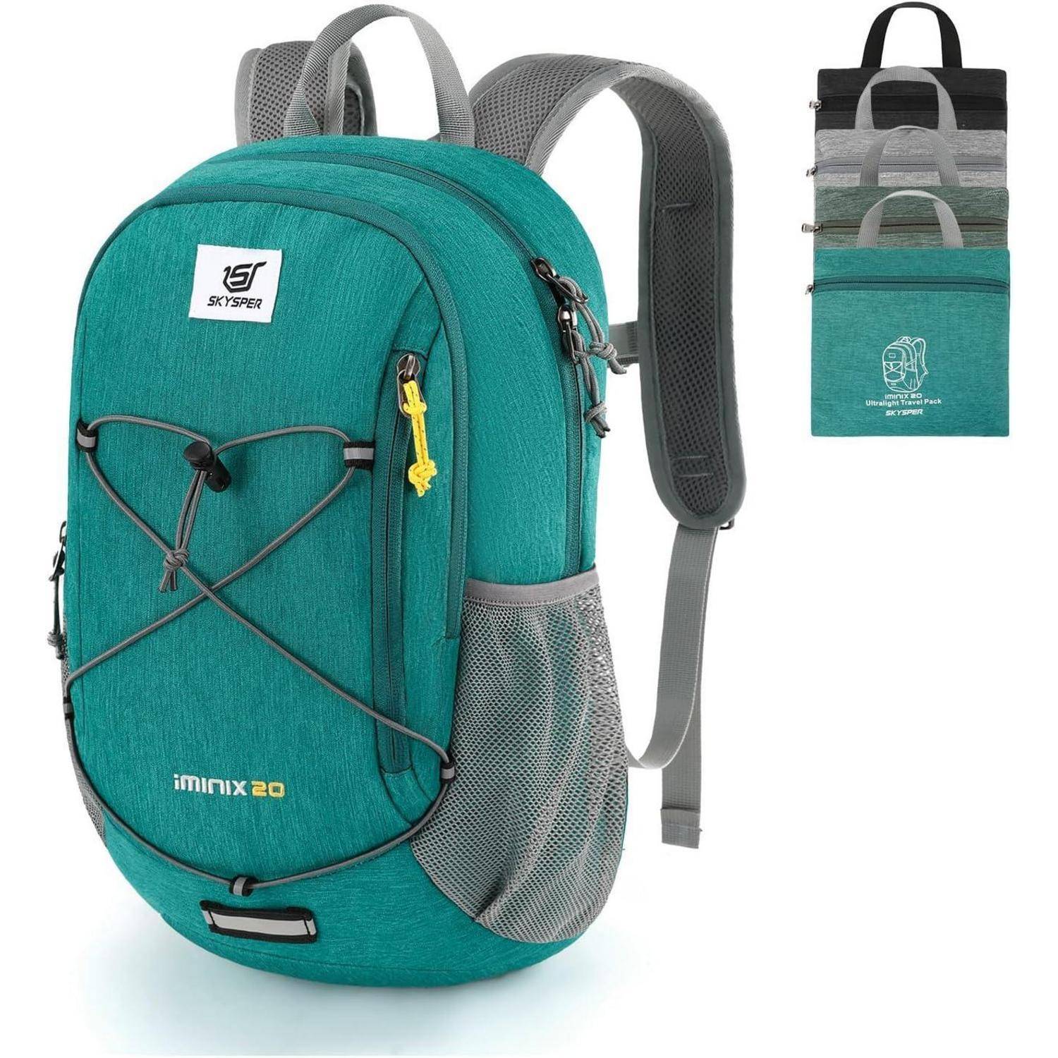 Rucksack 20L Wanderrucksack Reiserucksack Camping Türkis
