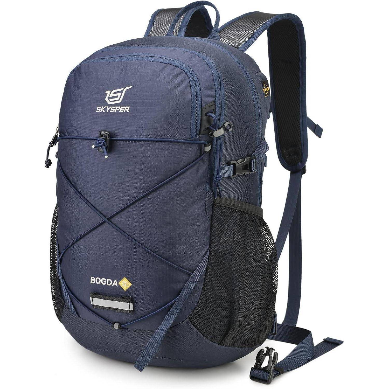 Wanderrucksack 20L Herren Damen Klein Leicht Outdoor Marineblau 02