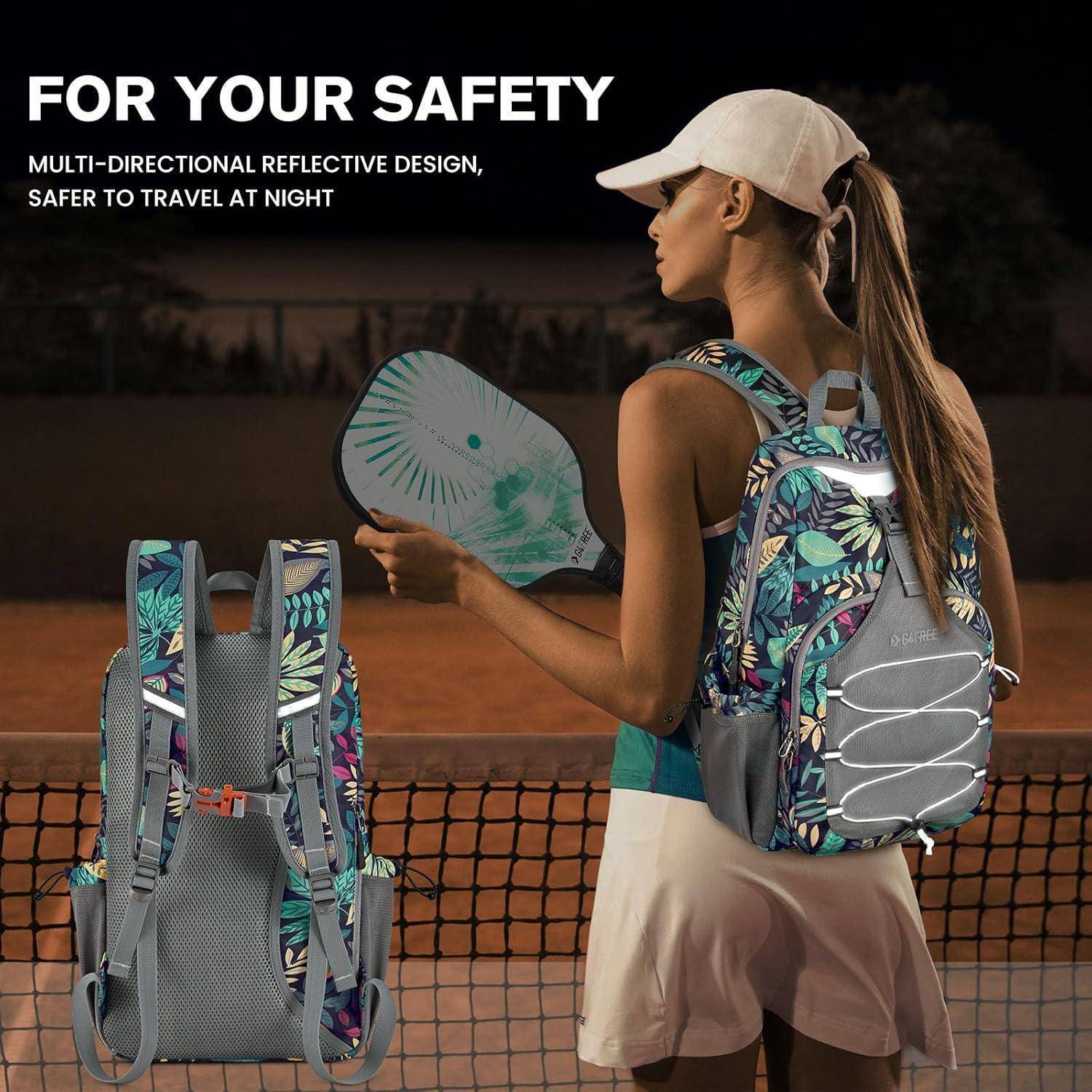 Pickleball Tasche Damen Herren 2 4 Paddel Blau Blatt