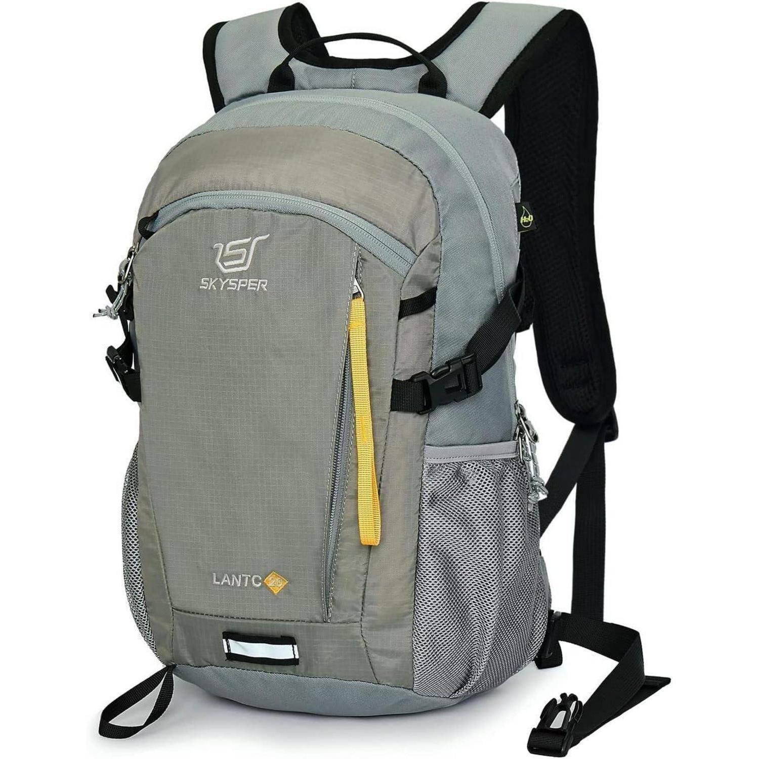 Wanderrucksack Rückenbelüftung Mesh 20Liter Hellgrau-20l