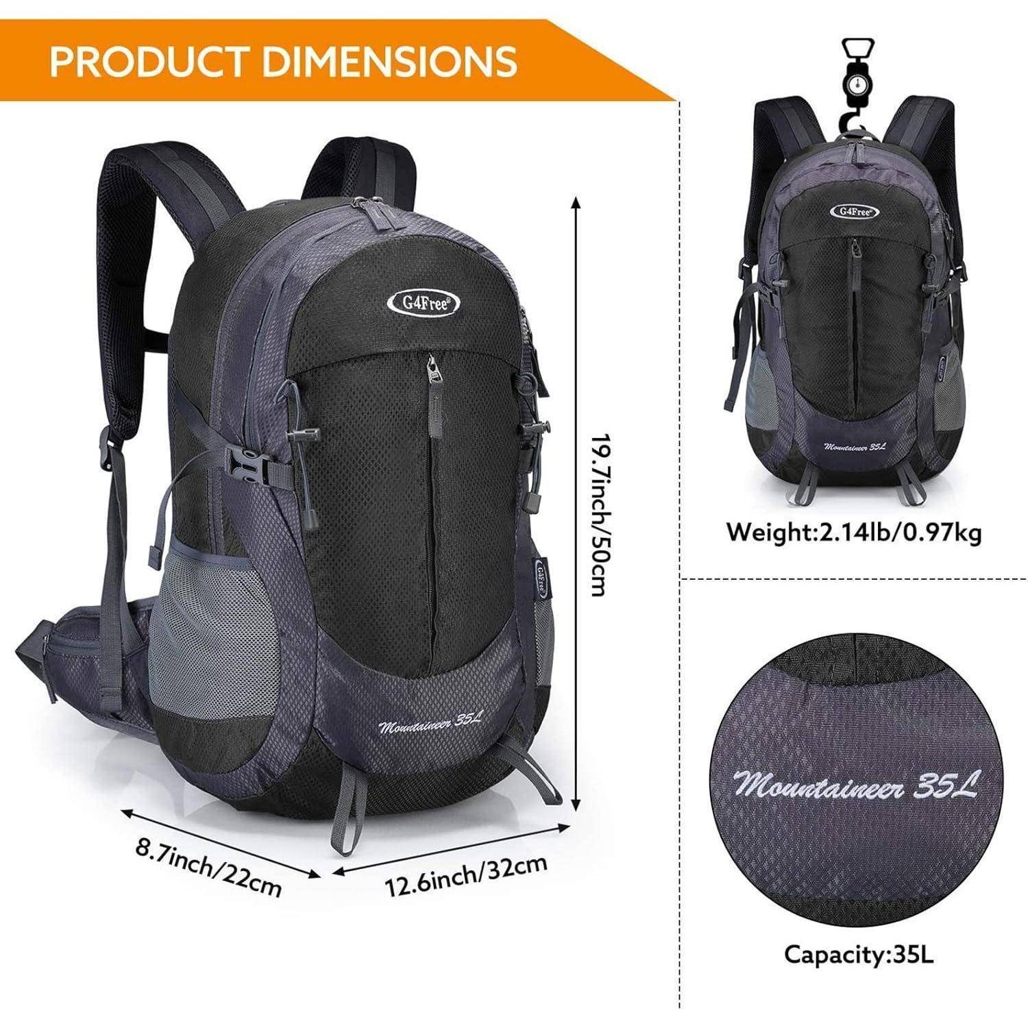 Produktabmessungen: 19,7 Zoll/50 cm Höhe, 12,6 Zoll/32 cm Breite, 8,7 Zoll/22 cm Tiefe. Gewicht: 2,14 Pfund/0,97 kg. Kapazität: 35 Liter.