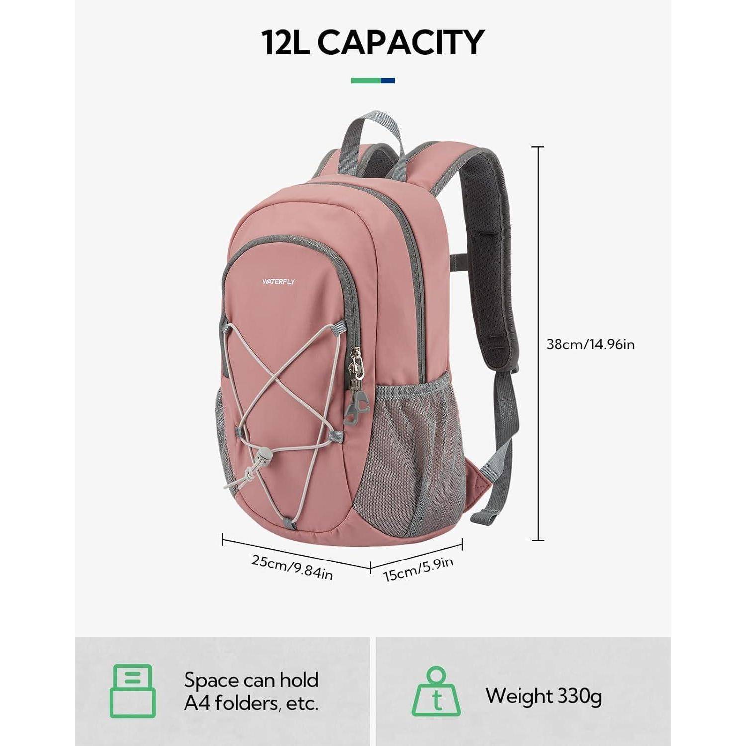 Rucksack Wanderrucksack 12L Daypack Outdoor Brustschnalle Rosa