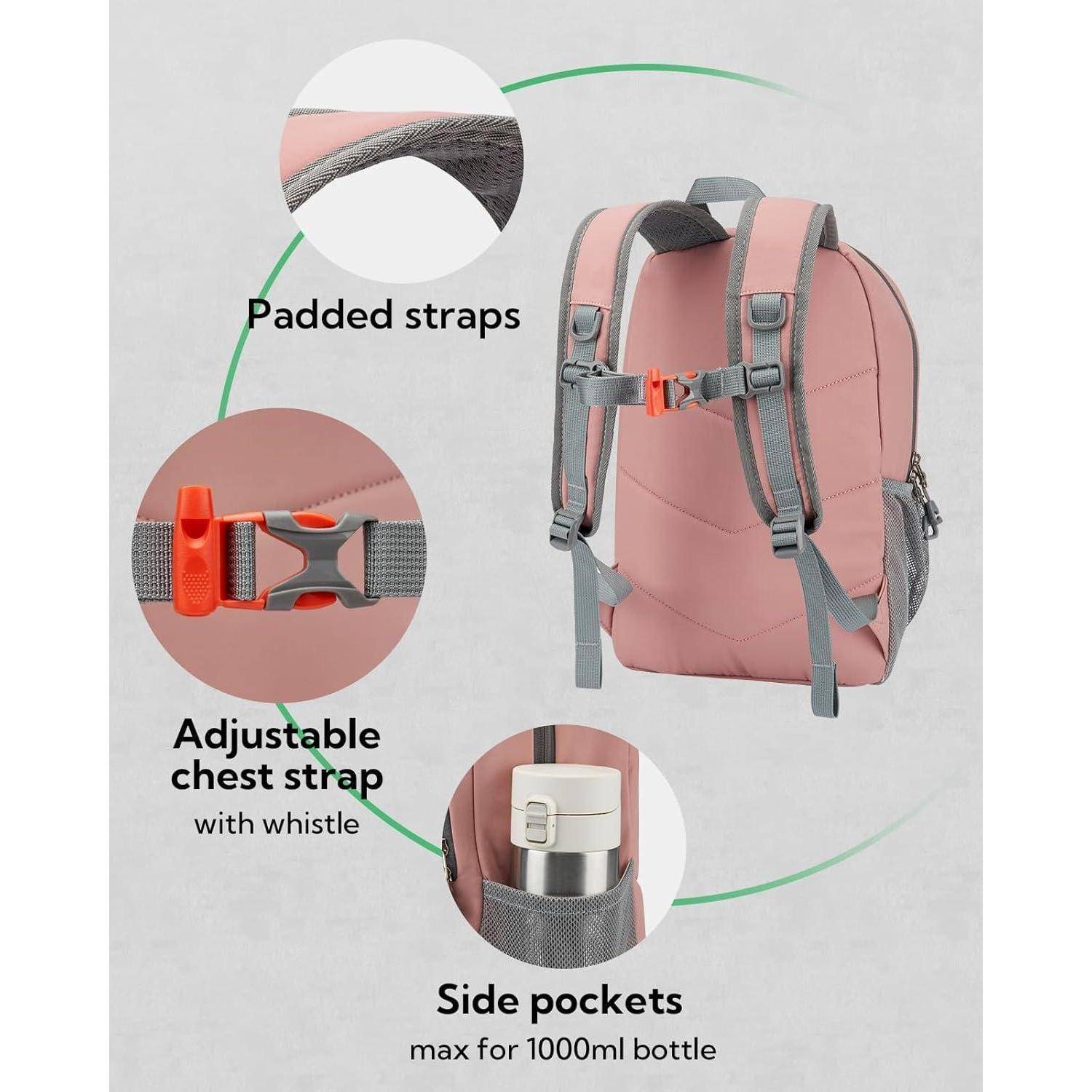 Rucksack Wanderrucksack 12L Daypack Outdoor Brustschnalle Rosa