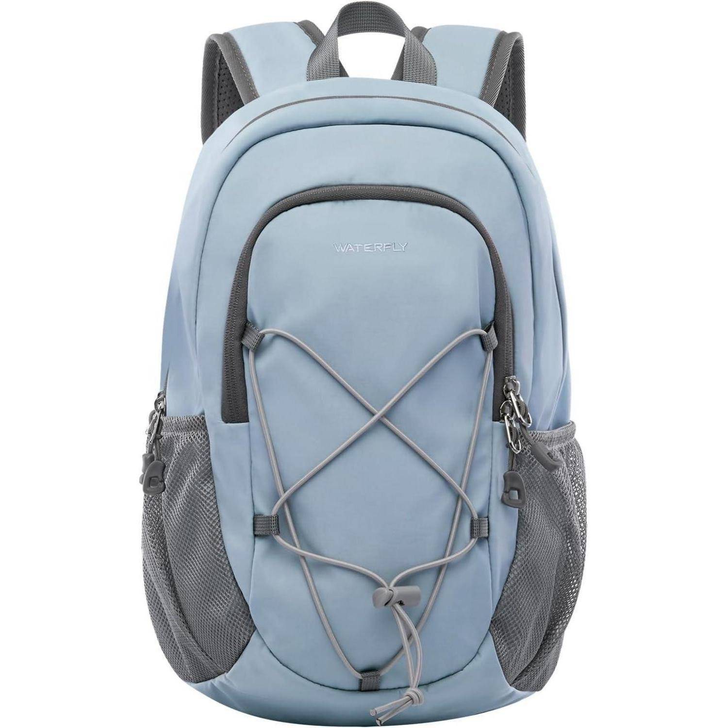 Rucksack 12L klein Daypack Outdoor Brustschnalle Wandern Hellblau