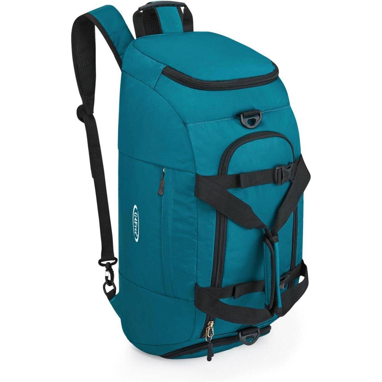 Reisetasche 40L 3 Wege Schuhfach Herren Damen Gepäck Sport Dunkelgrün