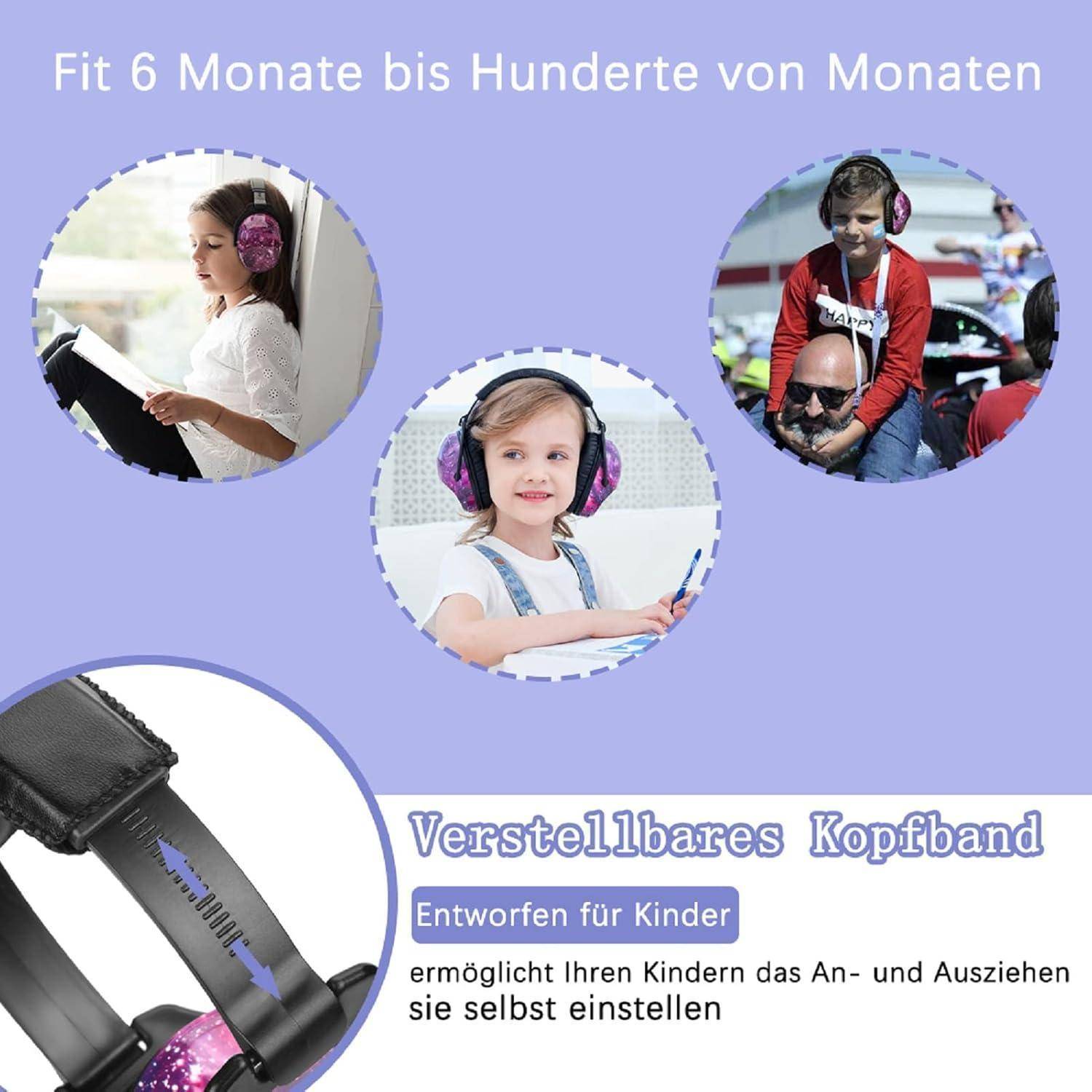 Gehörschutz Kinder 2er Pack Lärmschutz Einheitsgröße Graffiti+einhorn