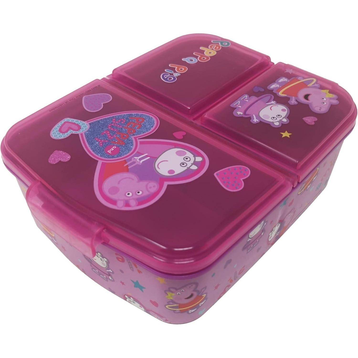 Brotdose Kinder Lunchbox Sandwichbox Fächer BPA Pig