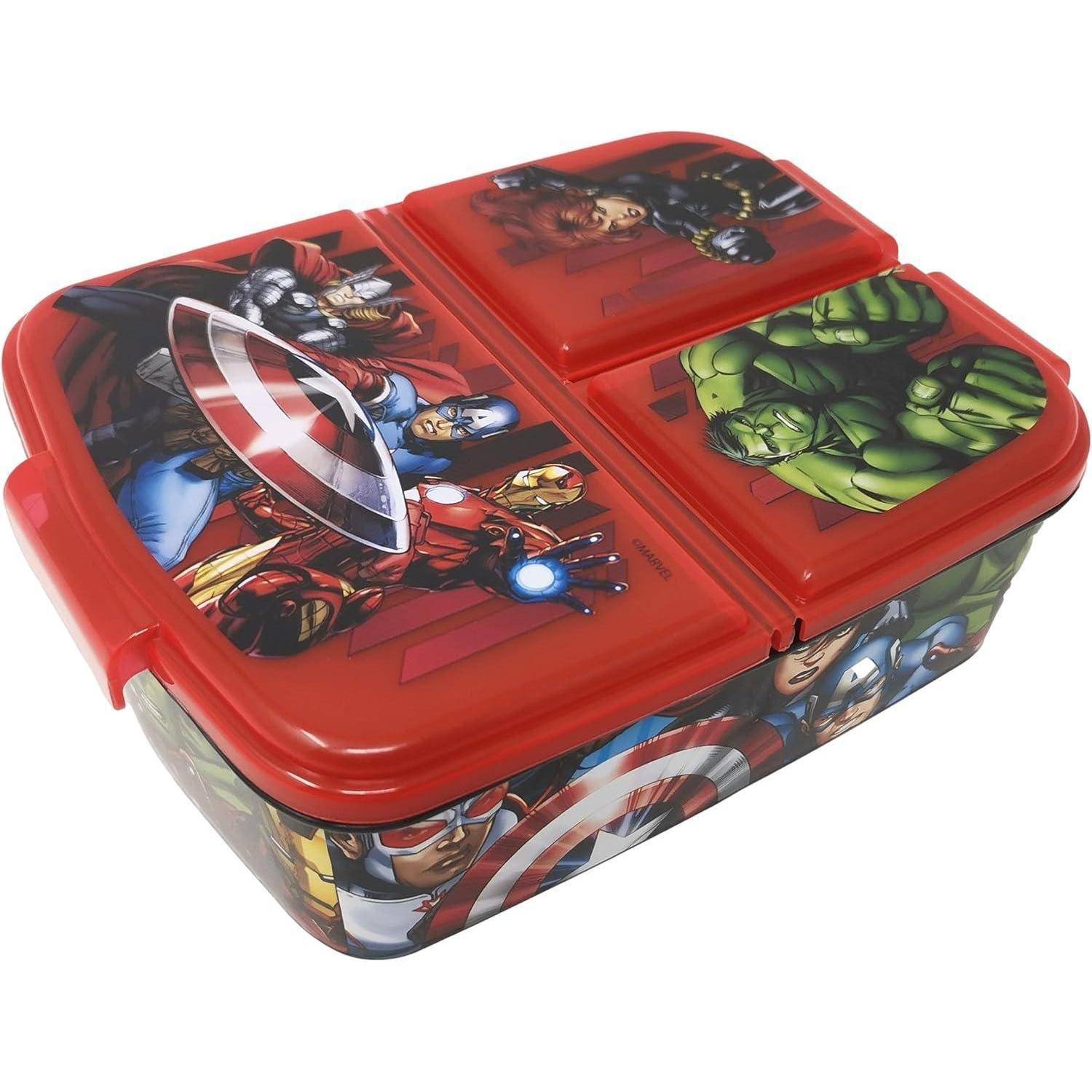 Brotdose Lunchbox Fächer Unterteilung Kinder BPAfrei Avengers Heroes