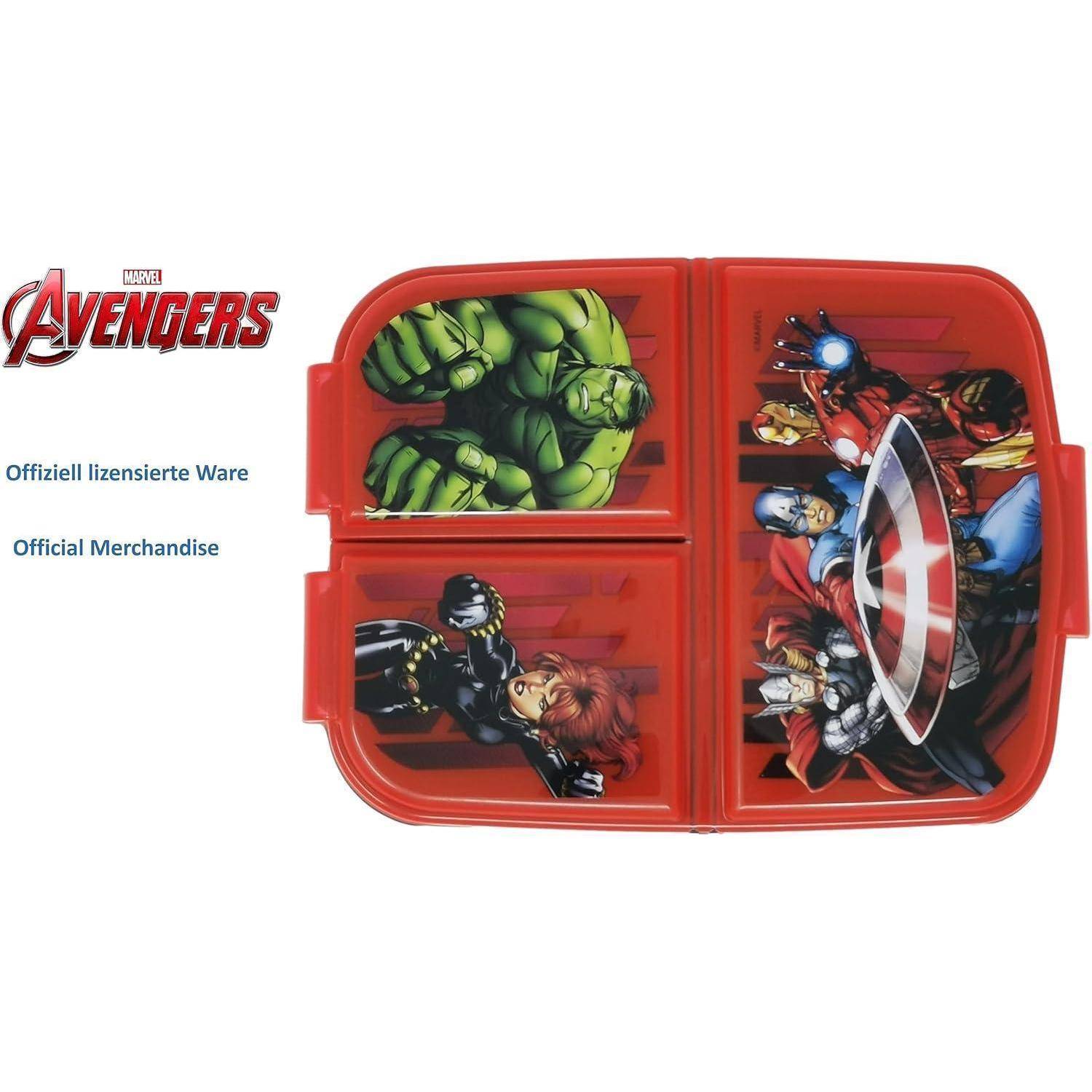 Brotdose Lunchbox Fächer Unterteilung Kinder BPAfrei Avengers Heroes