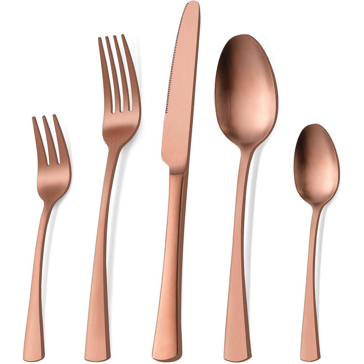 Besteckset 30teilig 6Personen 30 Teilig-roségold Matt 30 teilig