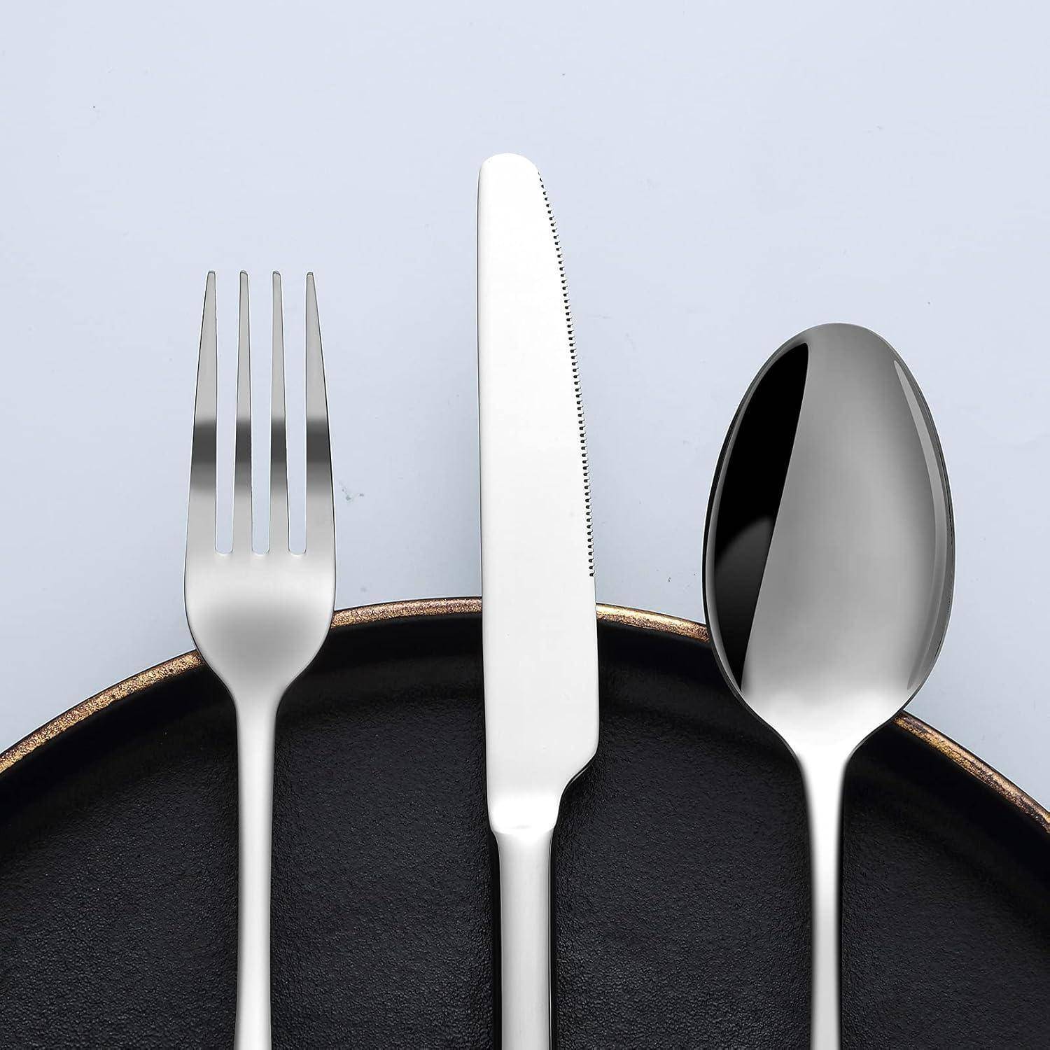 Besteckset Edelstahl 30teilig Silber Poliert 30 Teilig 30 teilig