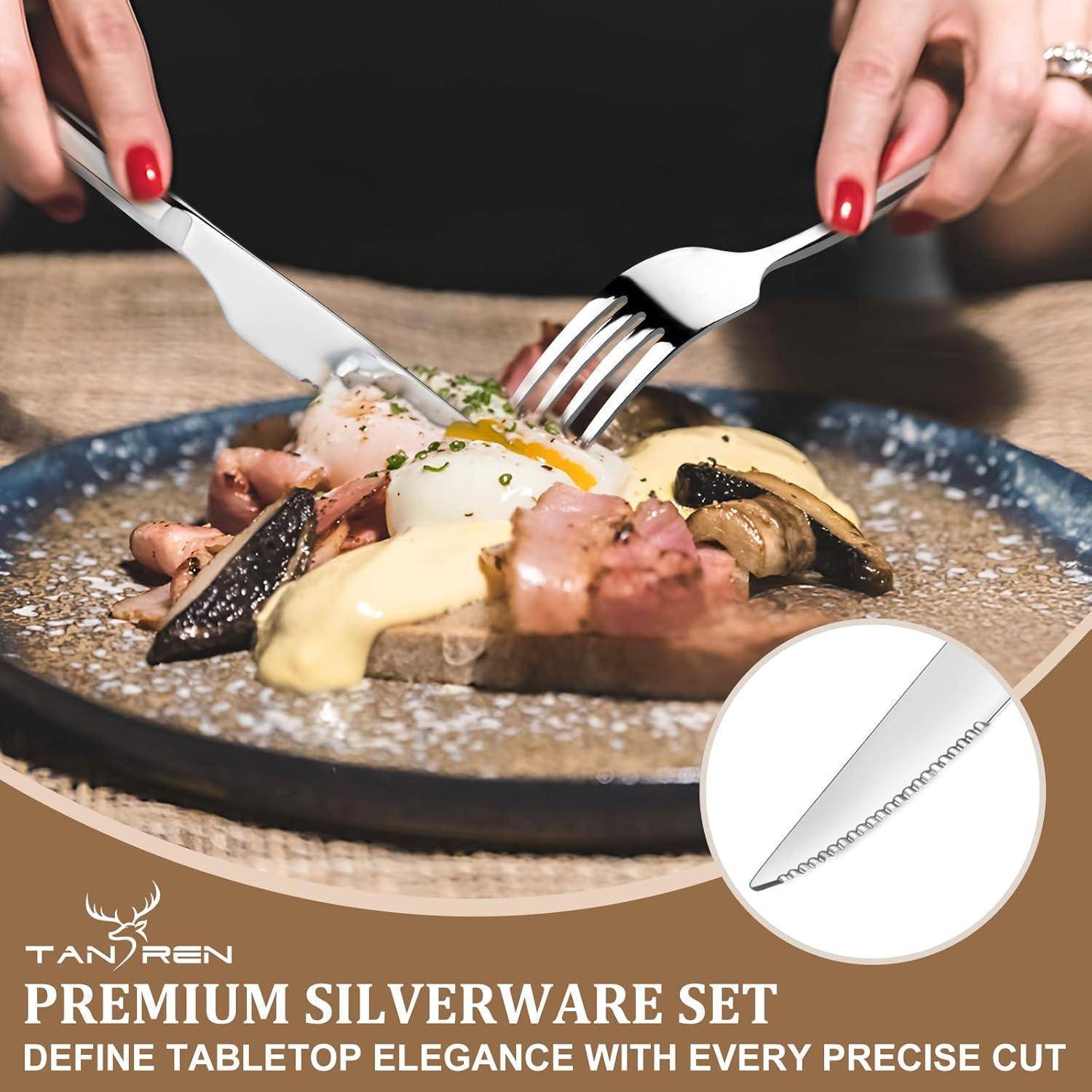 Premium-Besteck-Set. Definieren Sie Tischkultur mit jedem präzisen Schnitt.