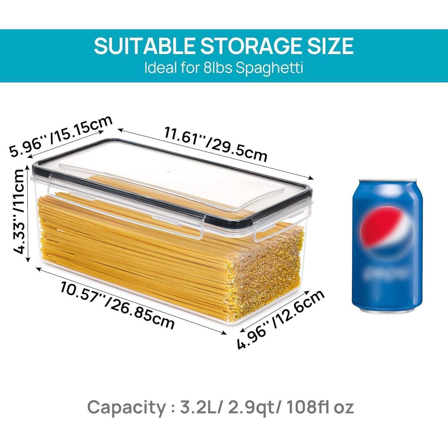 Vorratsdosen Deckel Luftdicht BPA Pasta Nudeln 3.2L * 4