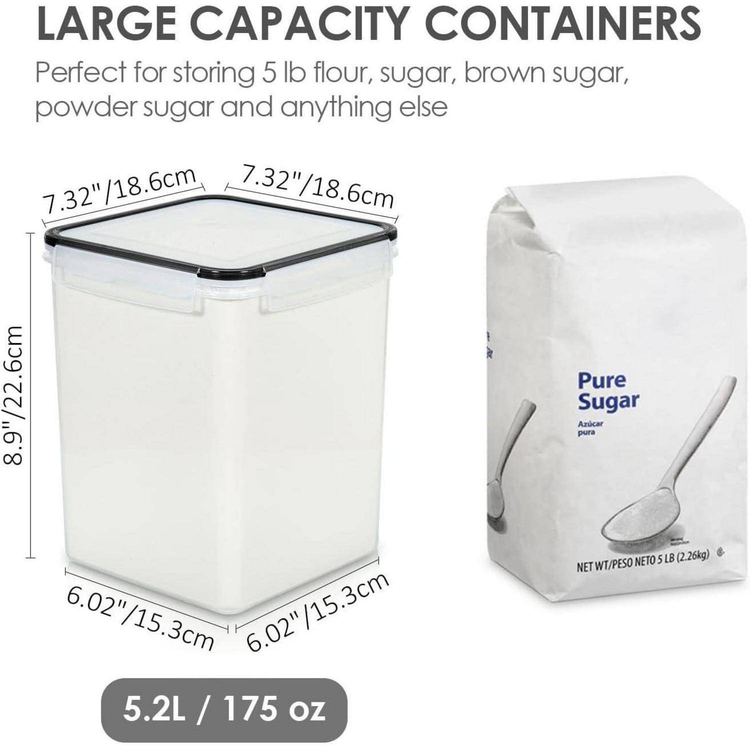 Vorratsdosen 5.2L 4er luftdicht Deckel BPAfrei 5.2L * 4