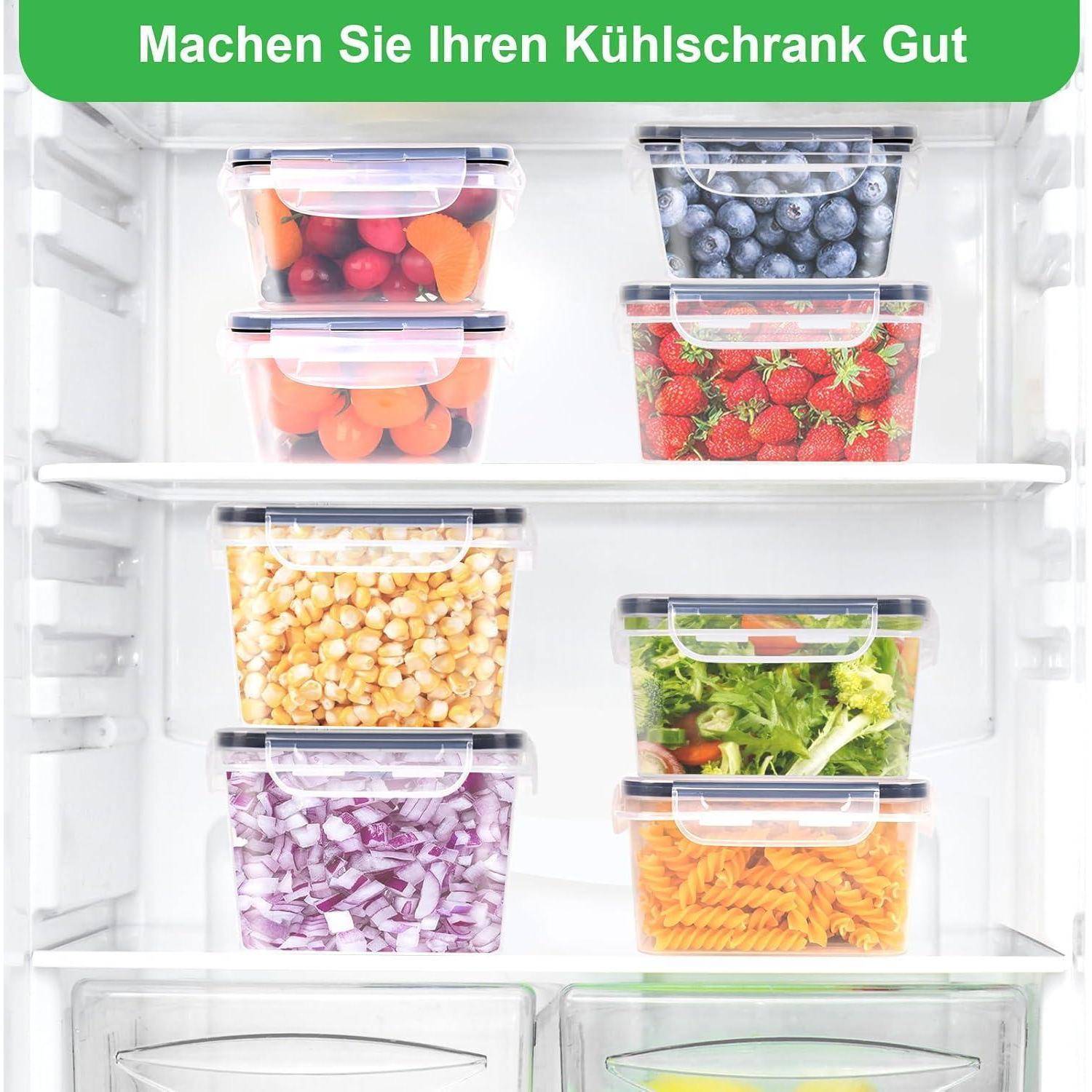 Frischhaltedosen Set Deckel 8er 8 Große Kapazität Set