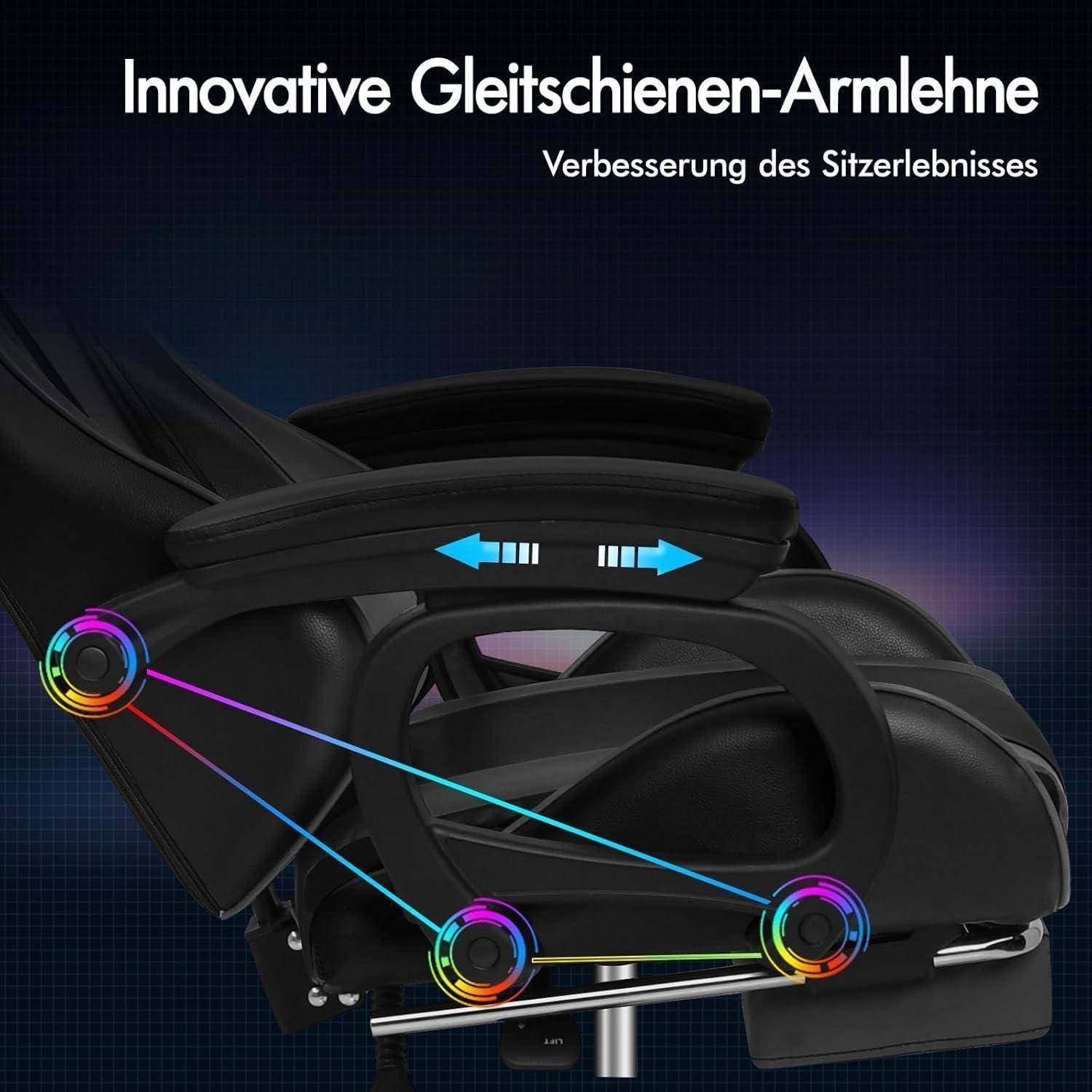Innovative Gleitschienen-Armlehne