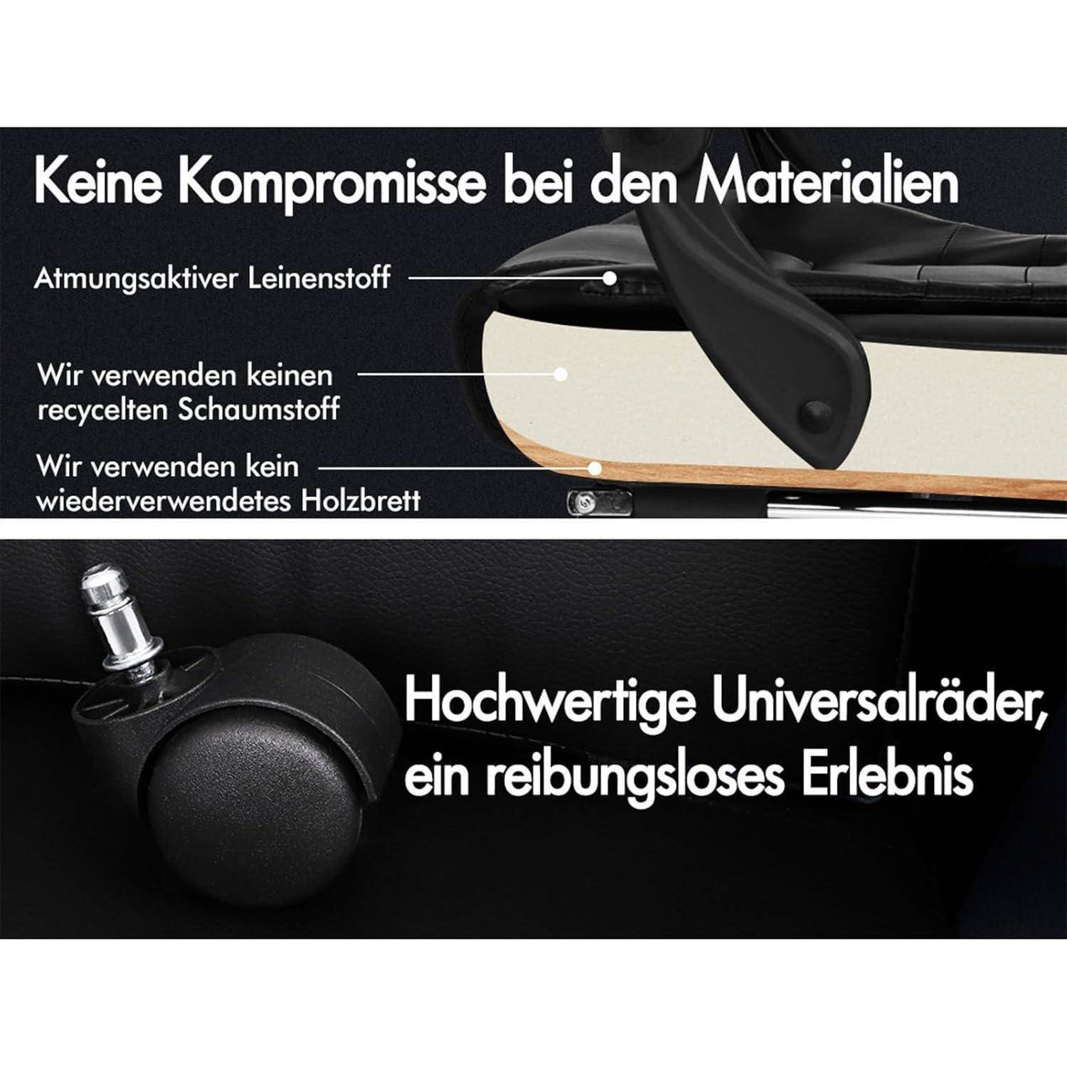 Bürostuhl Computer-Schreibtischstuhl Gaming-Drehstuhl Lordosenstütze