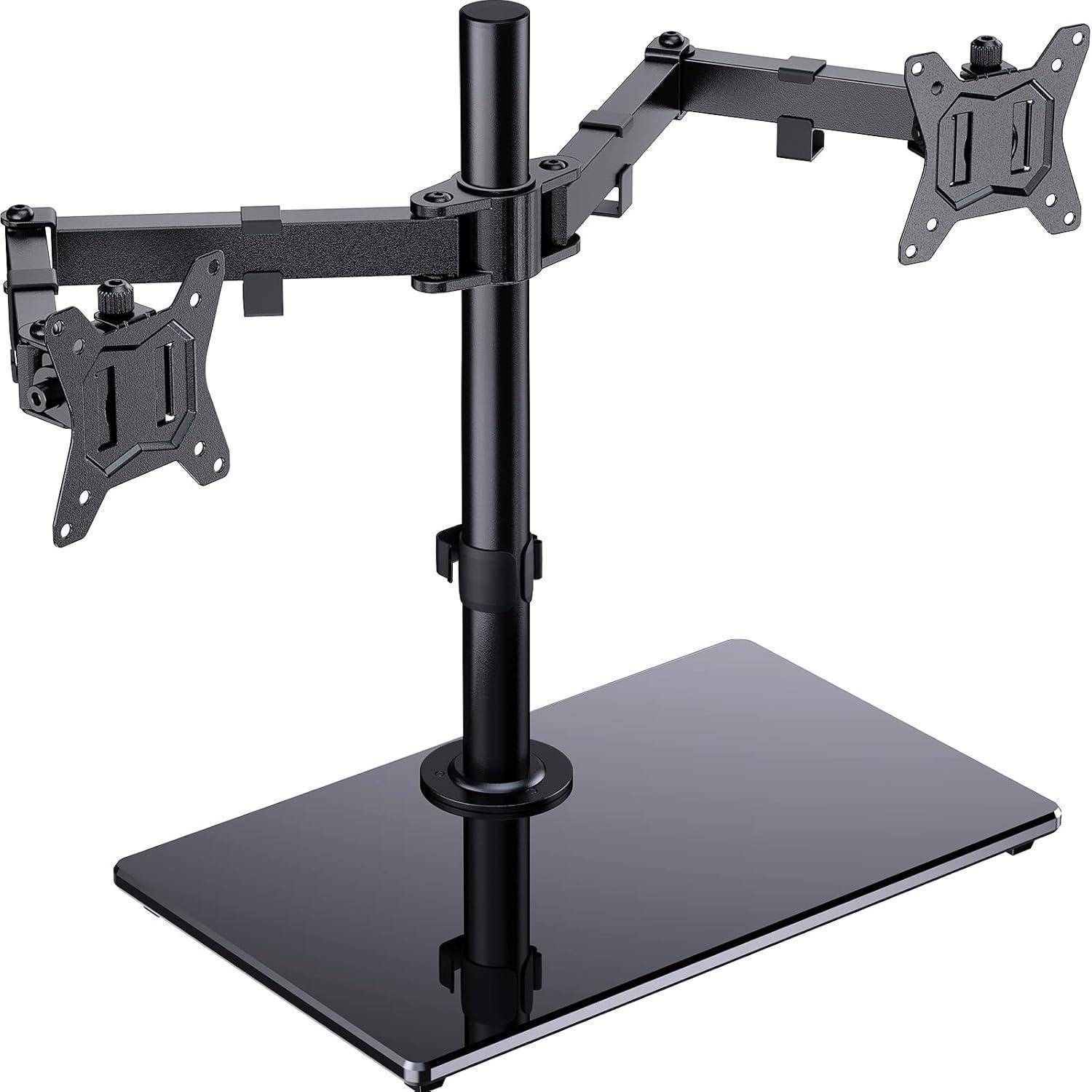 Monitor Halterung 2 Monitore 13-32 Zoll Schwenkung 180° Drehung