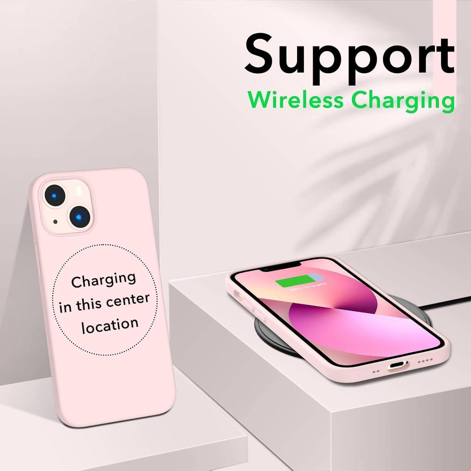 Rosa Smartphone-Hülle mit der Aufschrift 