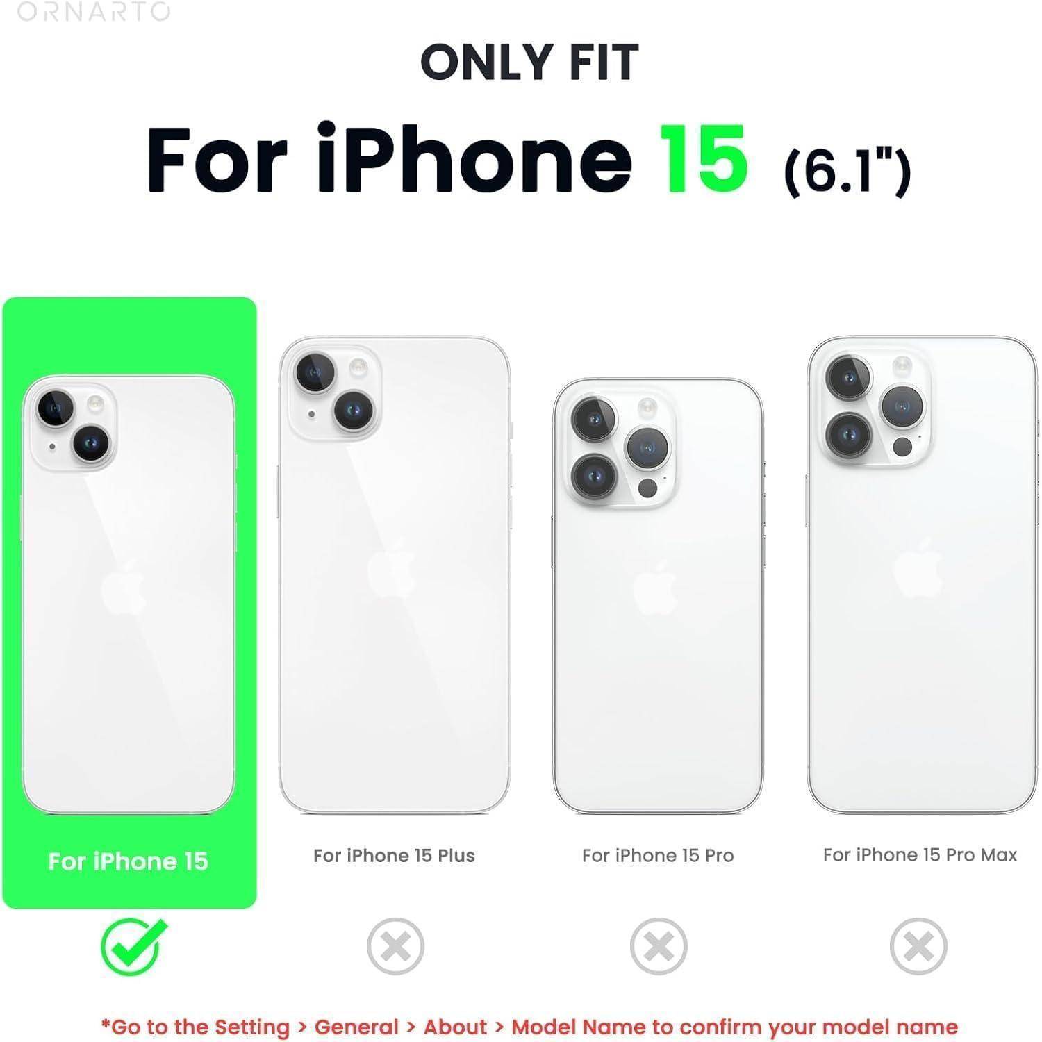 Vergleich von vier iPhone-Modellen mit 6,1