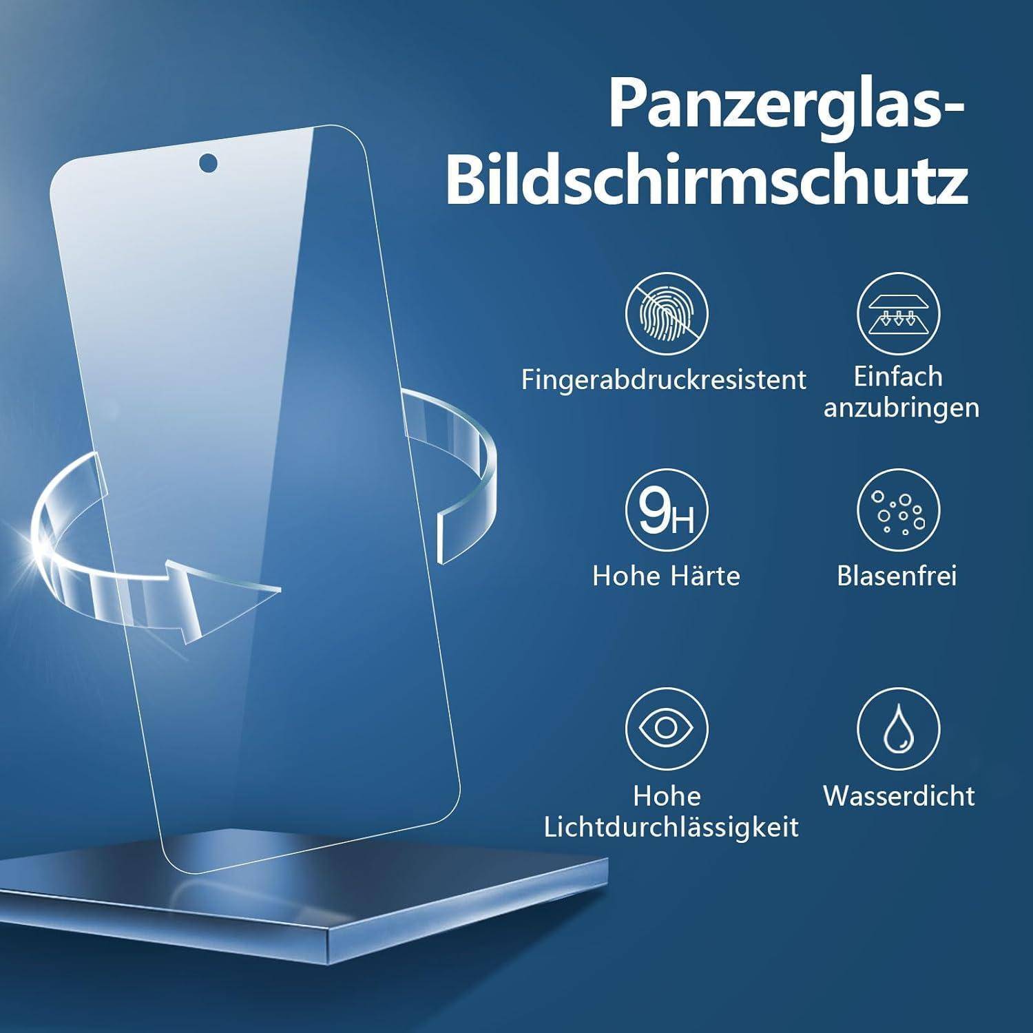 3er Set Panzerglas Xiaomi Redmi Note 10 Pro/Max 4G 9H HD Displayschutz