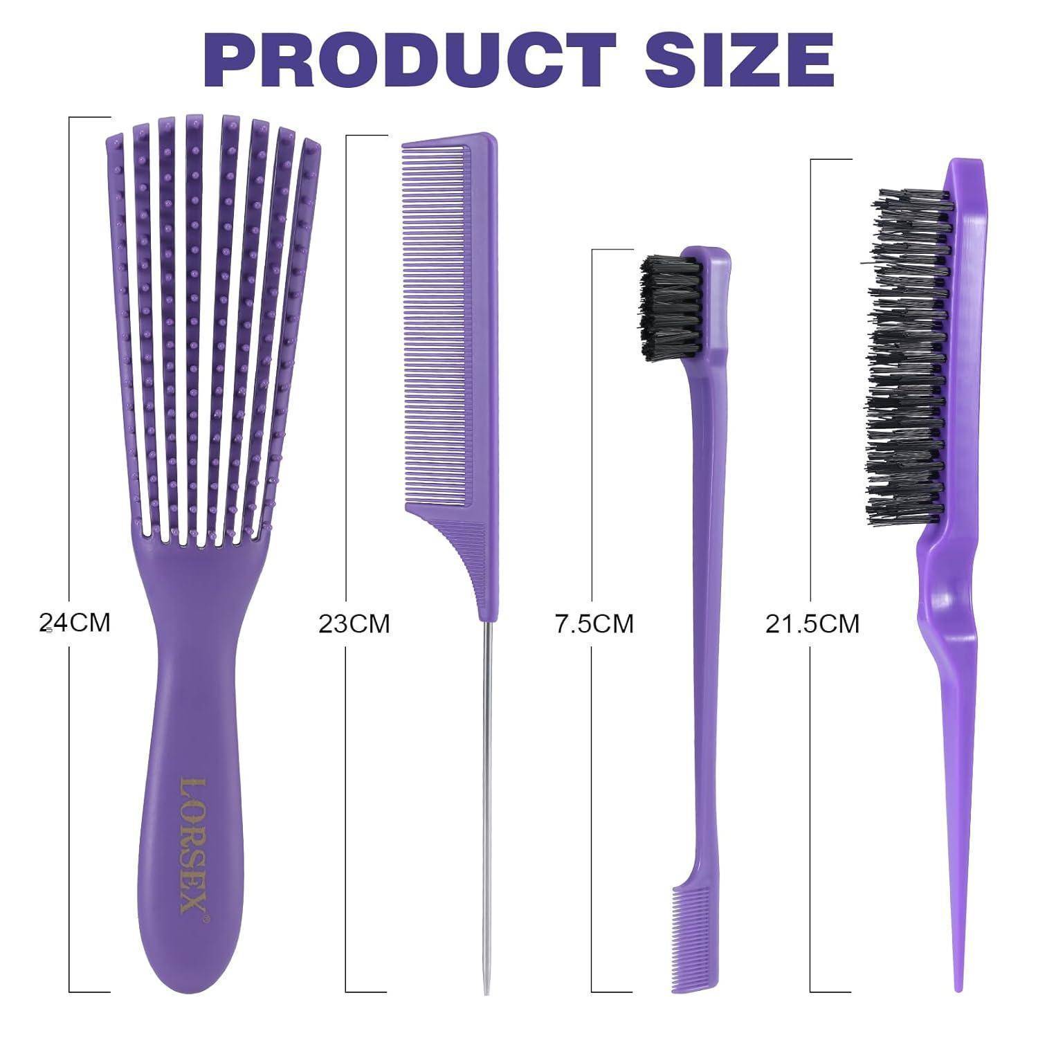 Haarbürste Entwirrbürste Naturhaar Afro Haare 3a - 4c Lockiges Haar