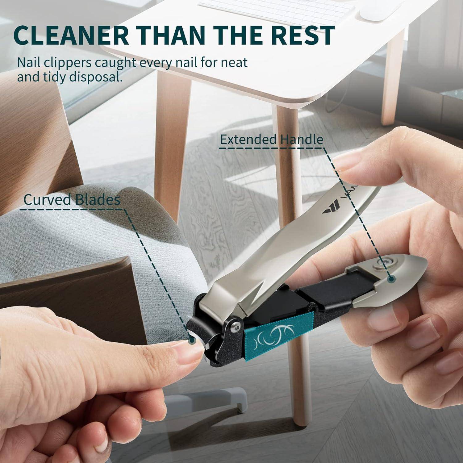 Nagelknipser Auffangbehälter Edelstahl Glasnagelfeile Sekt