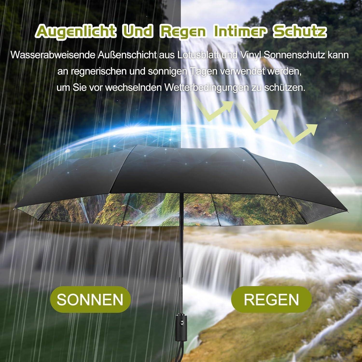 Faltbarer Regenschirm mit niedlichen Aufdrucken für